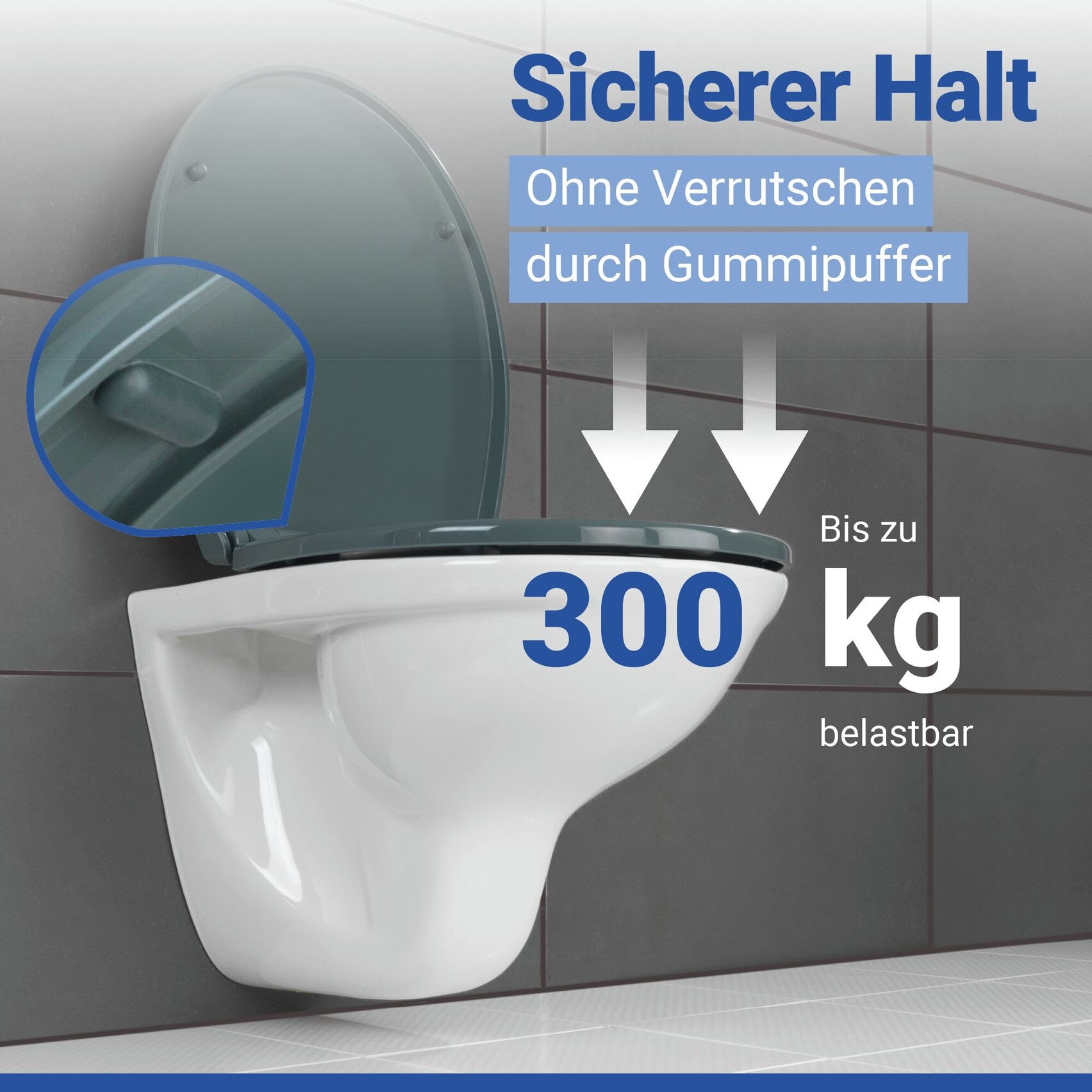 WENKO WC-Sitz »Ostuni« 1 Stk. tlg. Thermoplast, belastbar mit 300 kg, mit Absenkautomatik