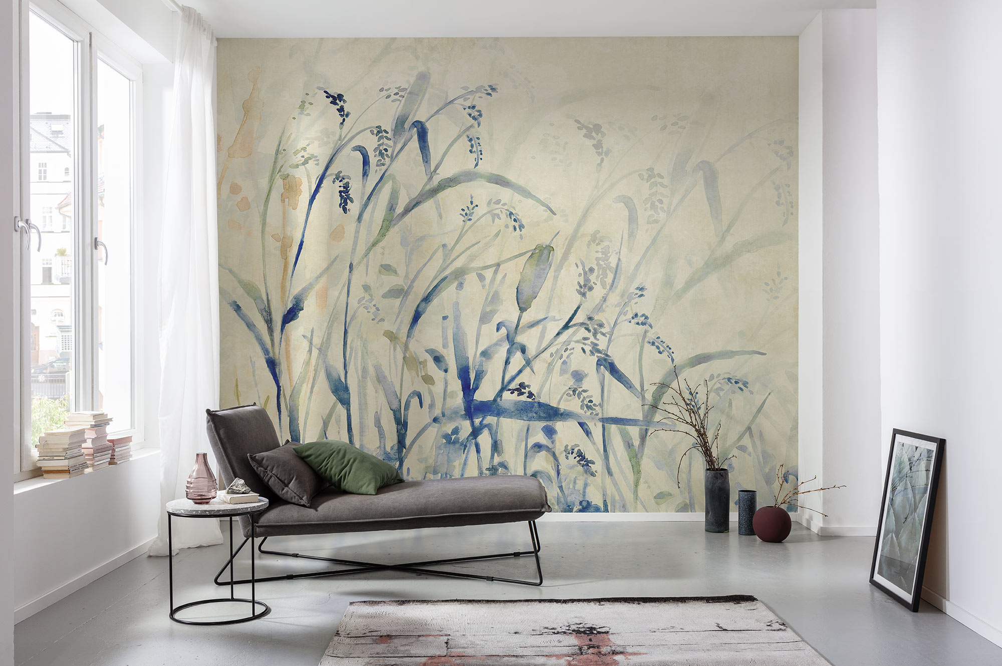 Komar Fototapete "Komar Vlies Fototapete - Aquarel-Field - Größe 300 x 250 cm" bedruckt glatt