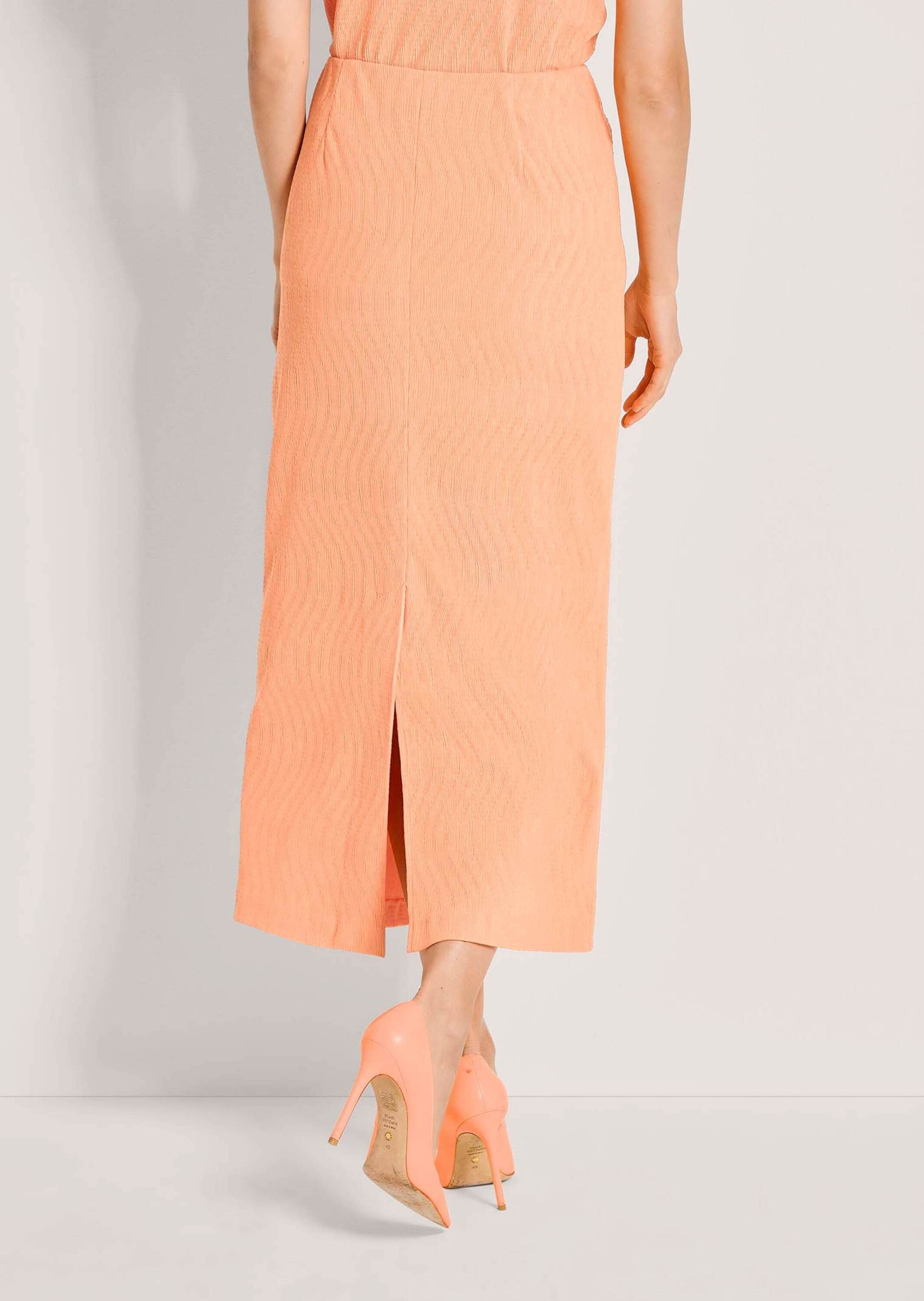 MADELEINE Midirock »Jerseyrock Sommerrock mit Wellenstruktur« Wellenstruktur