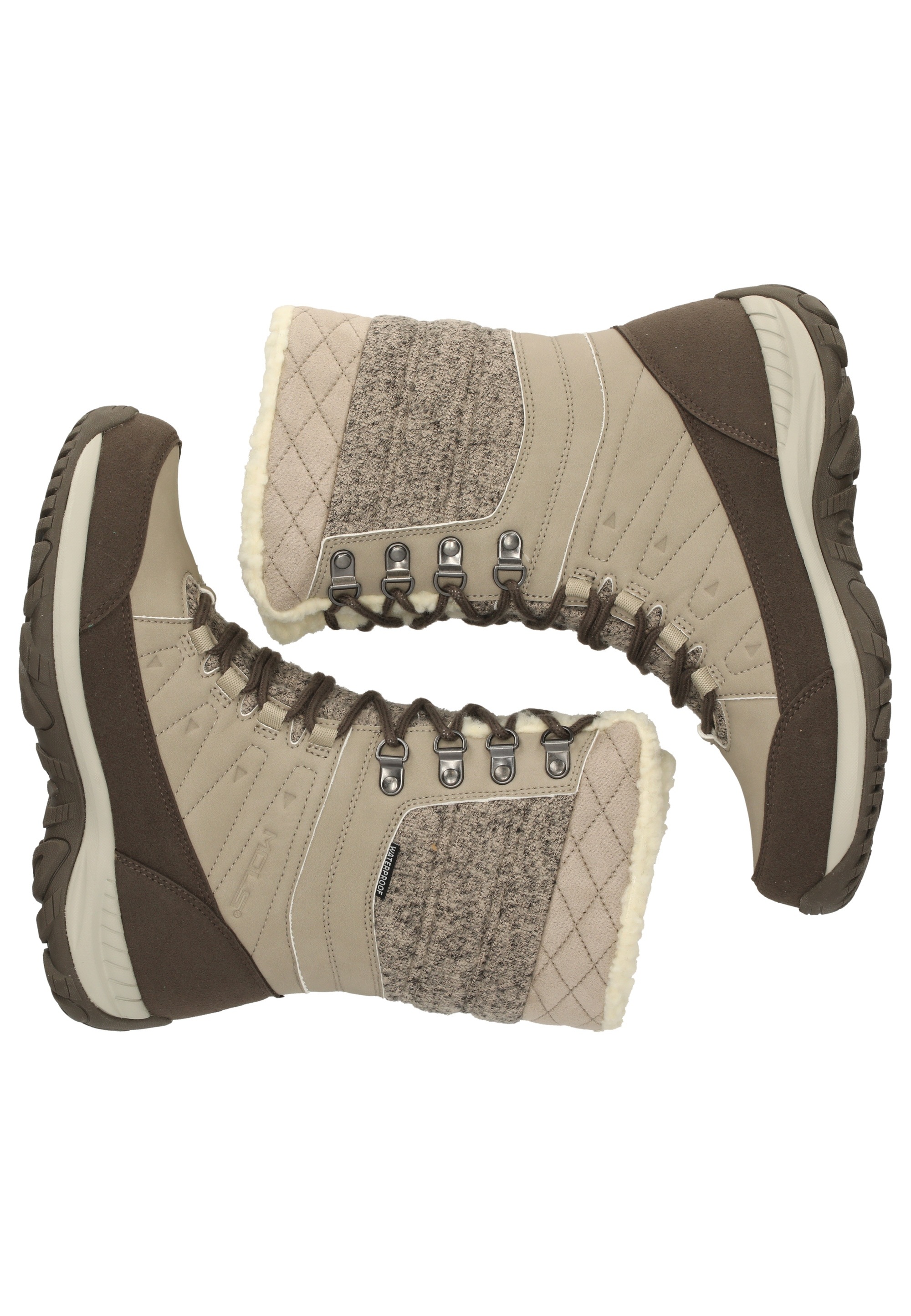 MOLS Bakan Women's Boots Grey/Beige Size 36 3