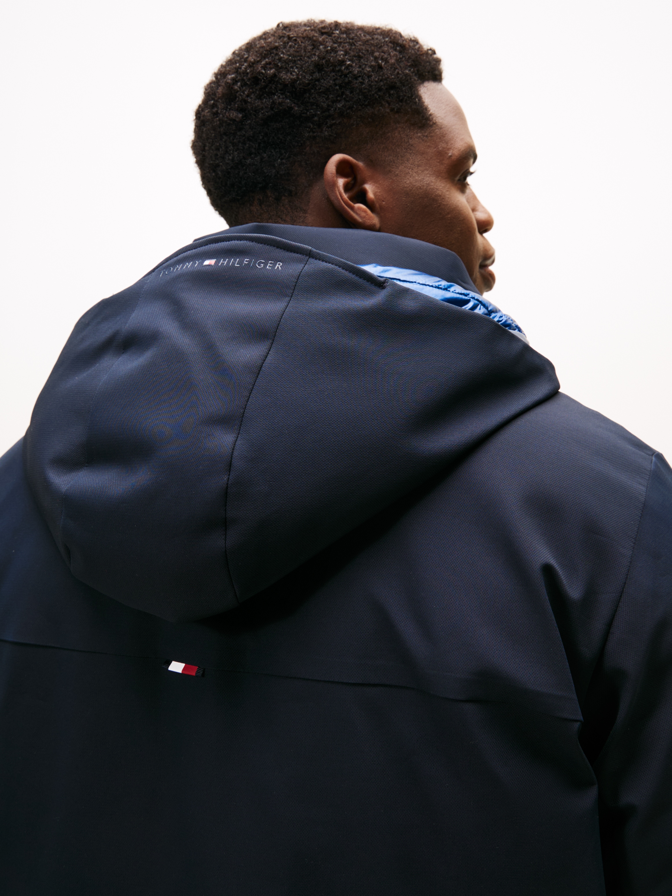 Tommy Hilfiger Big & Tall Funktionsmantel »HOODED PARKA«, Große Größen Tech Winterparka Jacke Wasserabweisend abnehmbare Kapuze