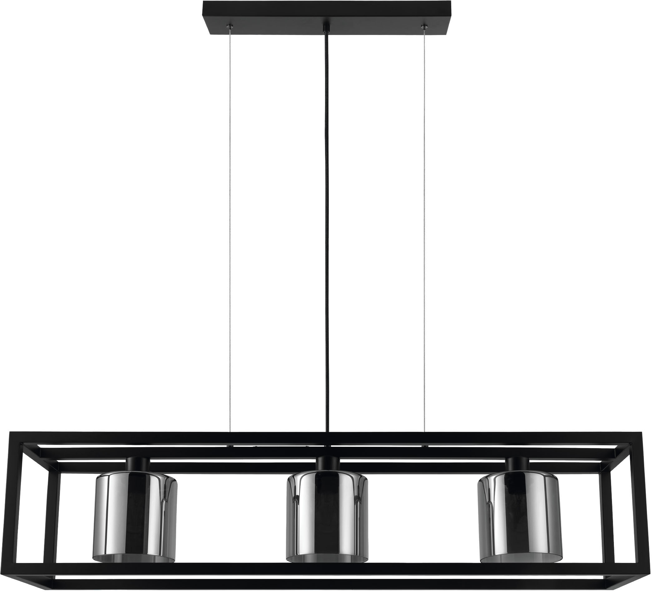 EGLO Hängeleuchte »BRISLING«, Hängeleuchte in schwarz aus Stahl - exkl. E27  - 60W | BAUR