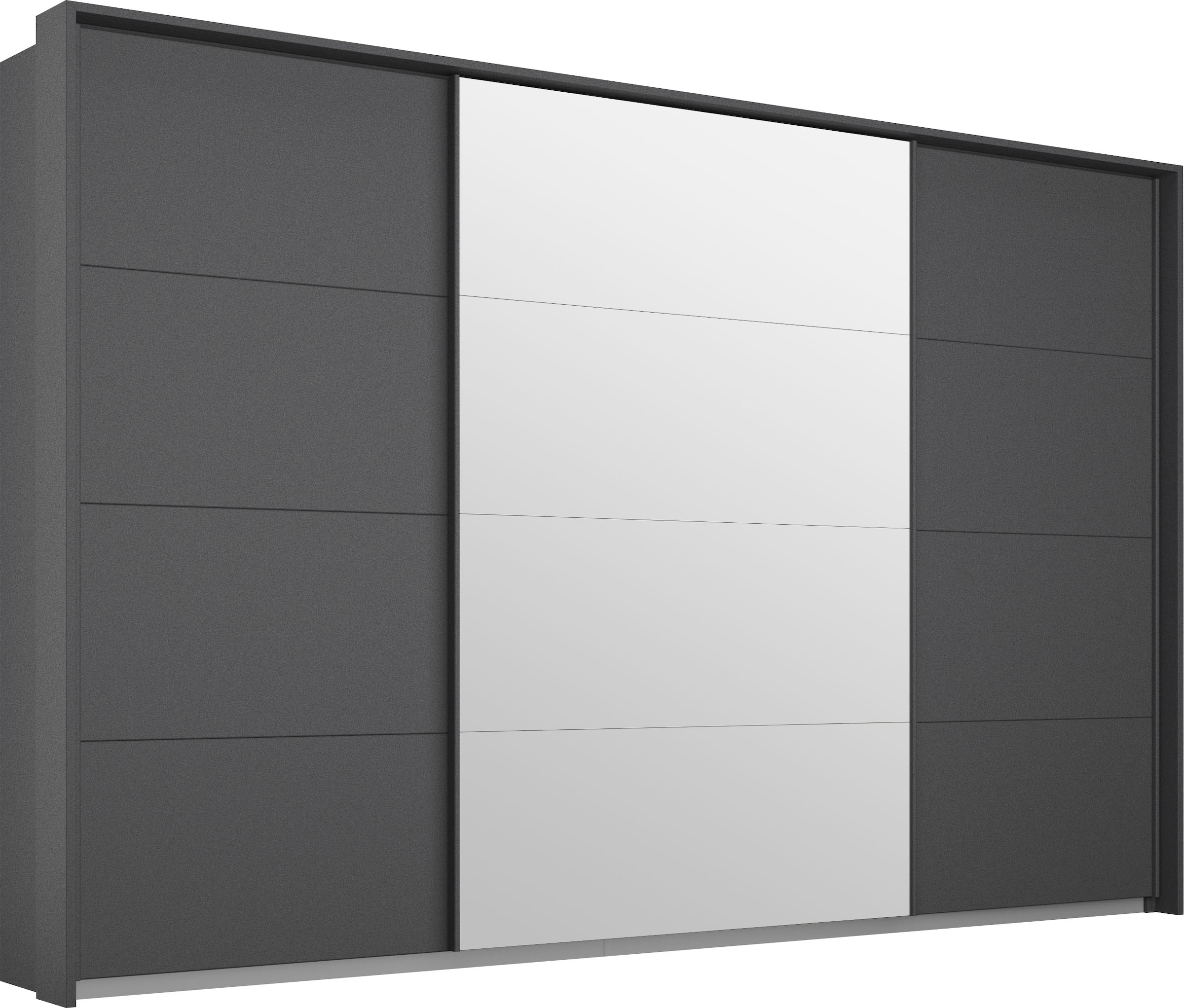 rauch Schwebetürenschrank "Kleiderschrank Schrank Garderobe Schlafzimmerschrank Ankleide KEPAN" optional mit Beleuchtung, Breiten: 211-368 cm, Höhen 213/233 cm, inkl. Schubladeneinsatz und Passepartout MADE IN GERMANY