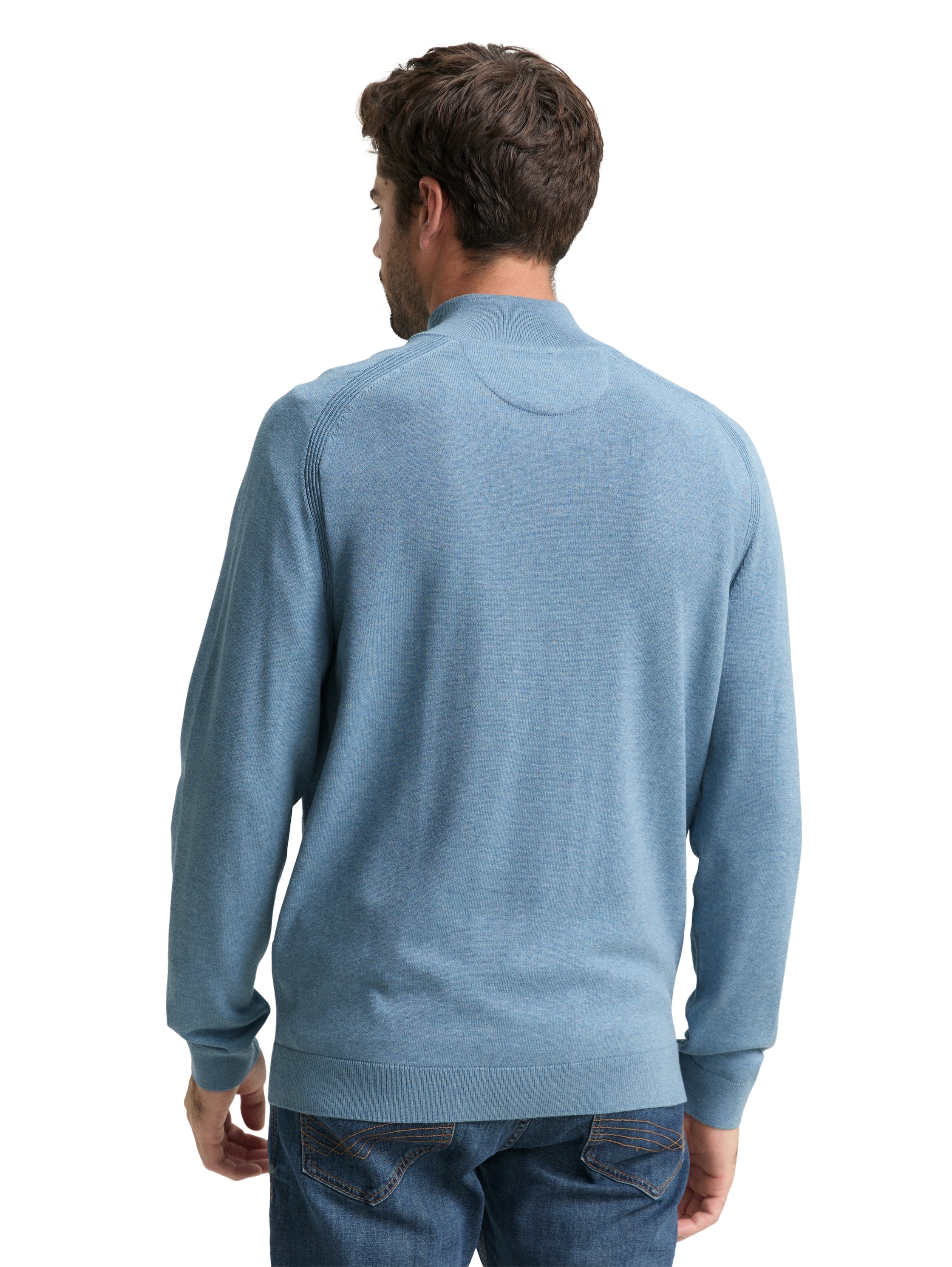 TOM TAILOR Troyer mit Logo Stickerei