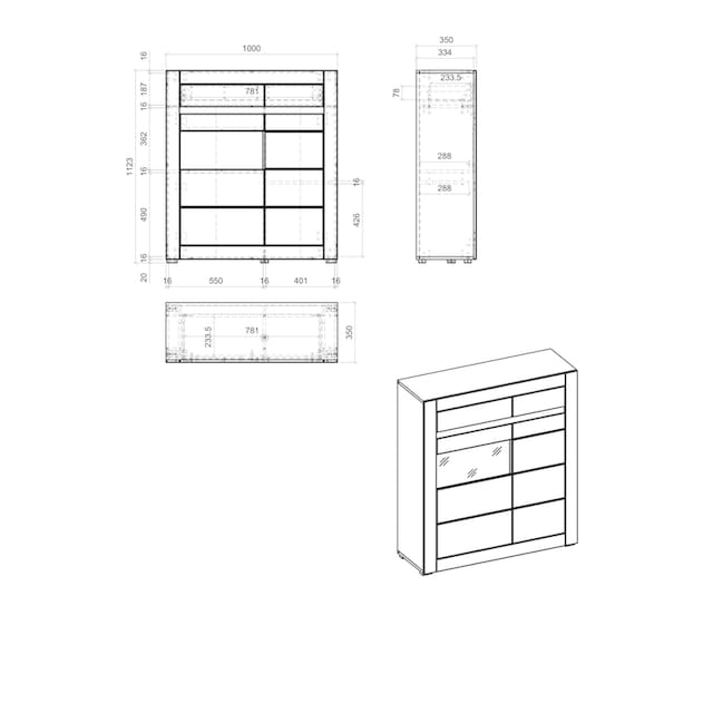 INOSIGN Stauraumvitrine »CASABLANCA«, Soft-Close, Höhe 113 cm kaufen | BAUR