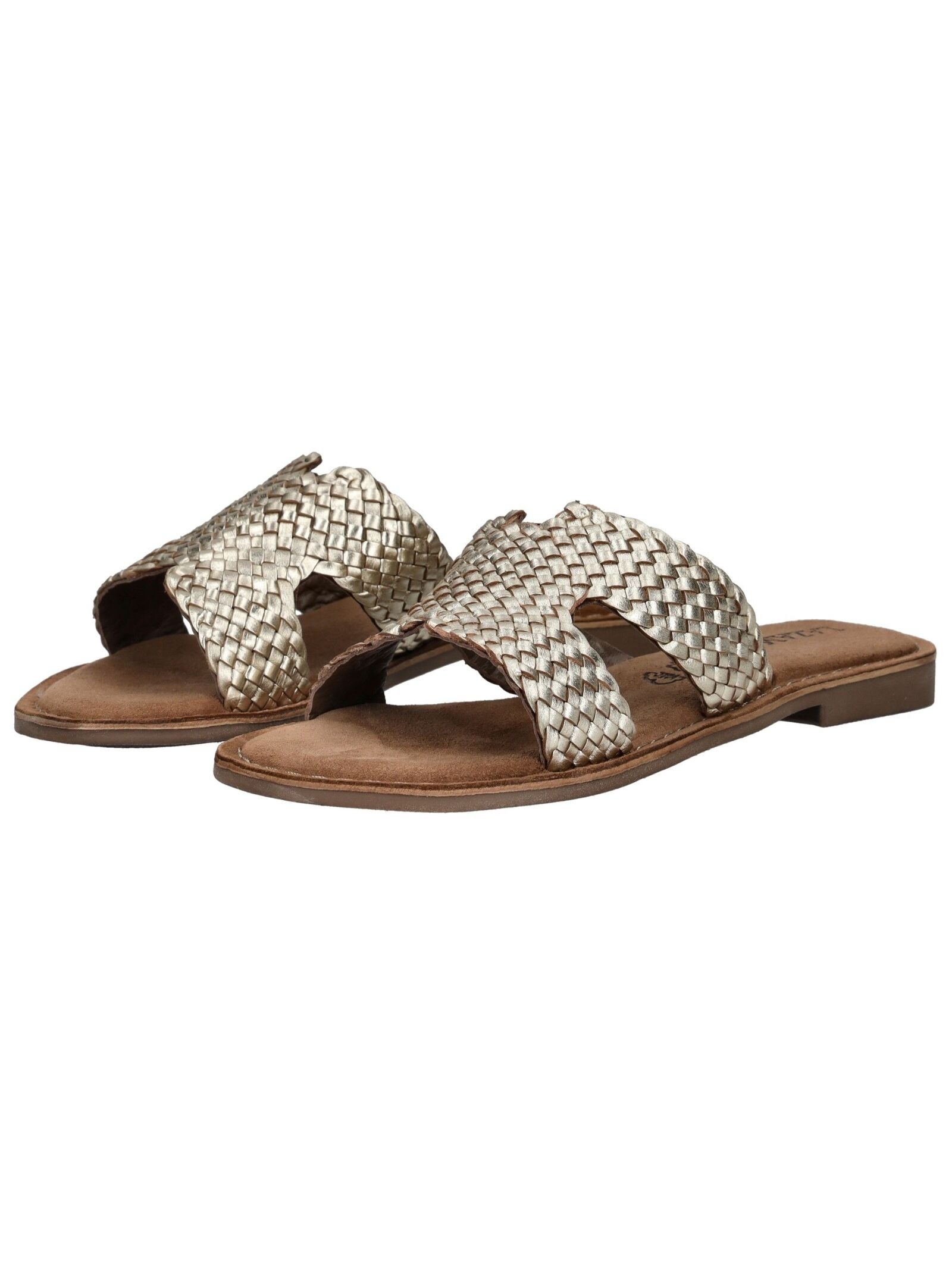Lazamani Pantolette Mules Gold 38 3
