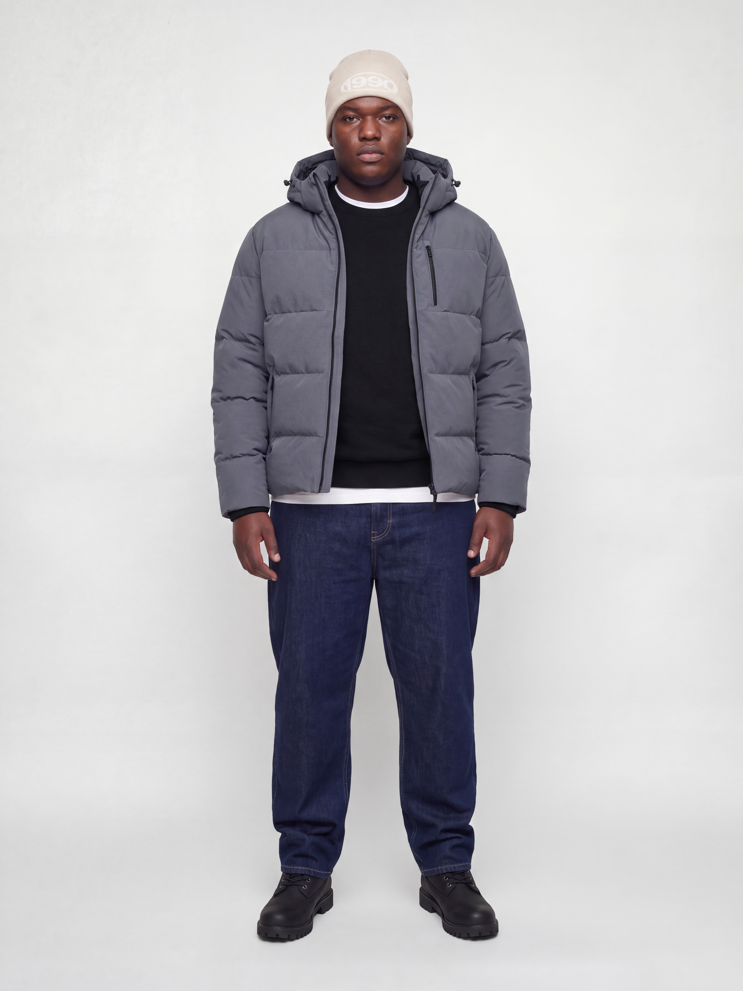 Jack & Jones PlusSize Sweatshirt »JJCLEVELAND SWEAT CREW NECK PLS«, Materialmix, regular fit
