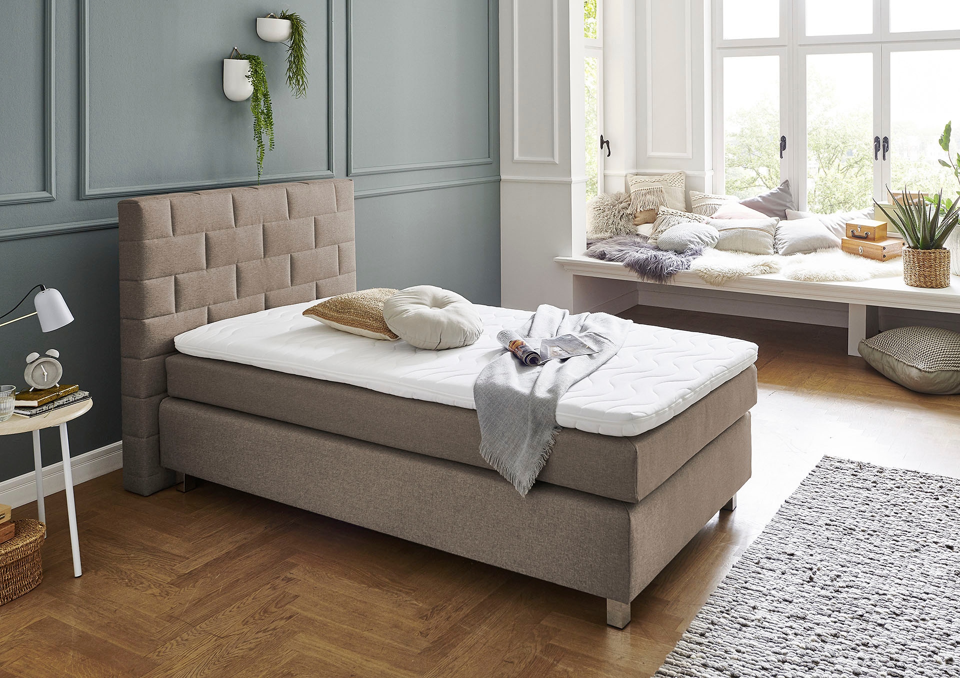 Westfalia Schlafkomfort Boxspringbett, mit Schubkästen und Zierkissen günstig online kaufen