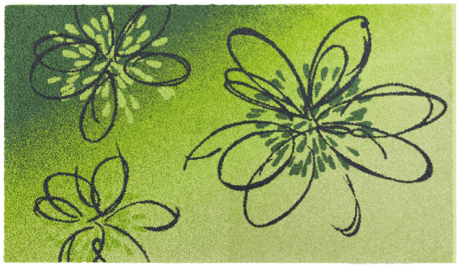 Grund Badematte »Lusia«, rutschhemmend beschichtet, fußbodenheizungsgeeignet, Florales Design mit sanftem Farbverlauf, 5 Jahre Garantie
