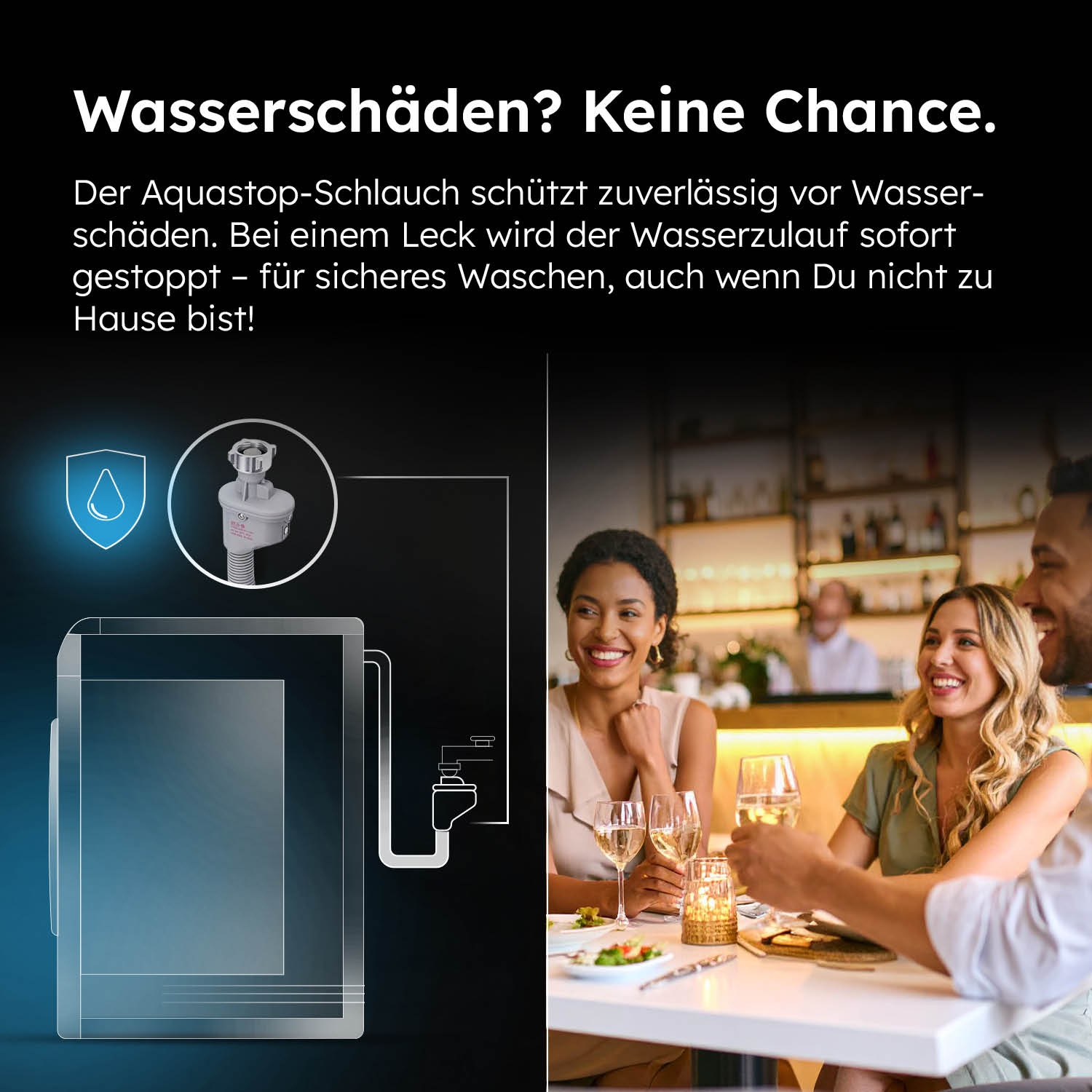 Haier Waschmaschine »HW80-B14959EU1«, 8 kg, 1400 U/min, 8 kg, 1400 U/min, Flüsterleiser Motor, Antibakterielle Technologie