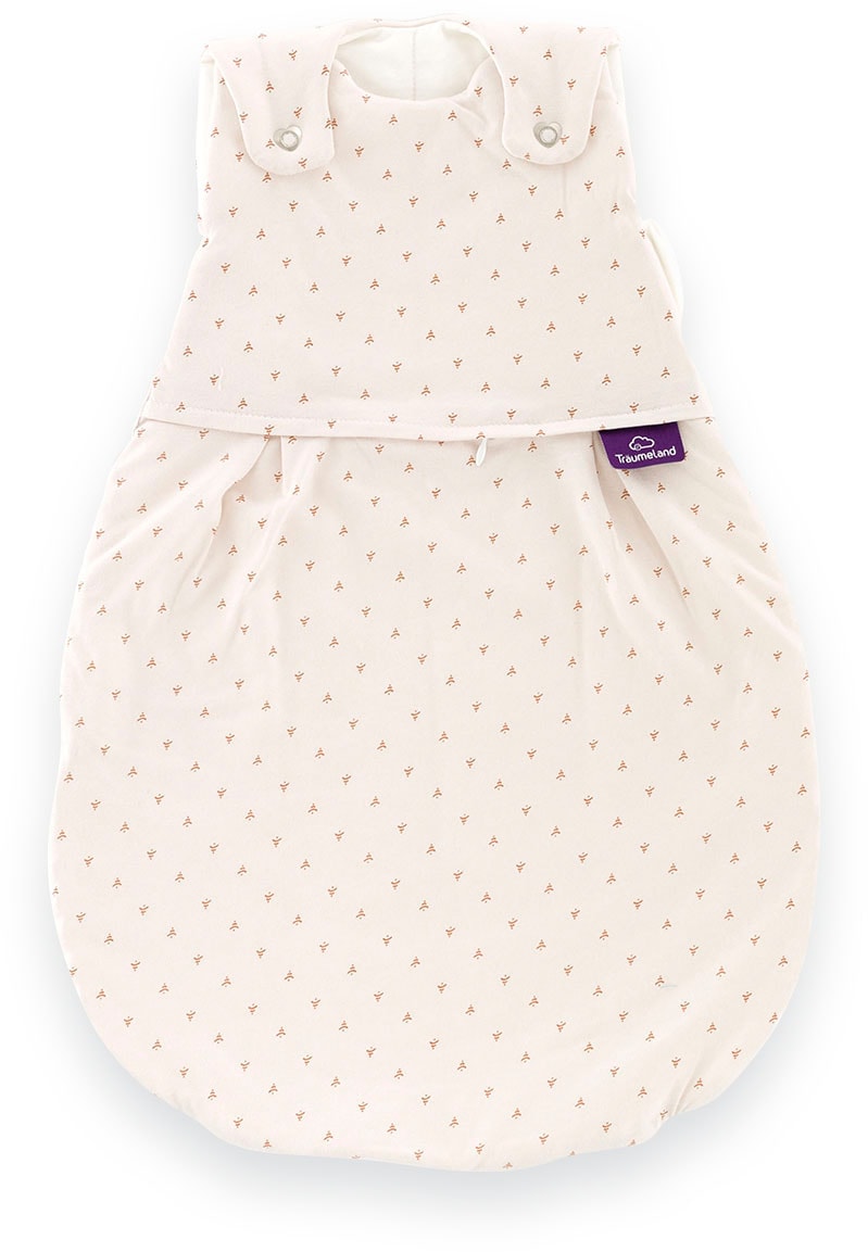 TRÄUMELAND Baby Babyschlafsack "Außenschlafsack LIEBMICH Twister, in den Größen 50/56-80/83 cm", beige, Bezug: 100% Baumwolle. Füllung: 70%
