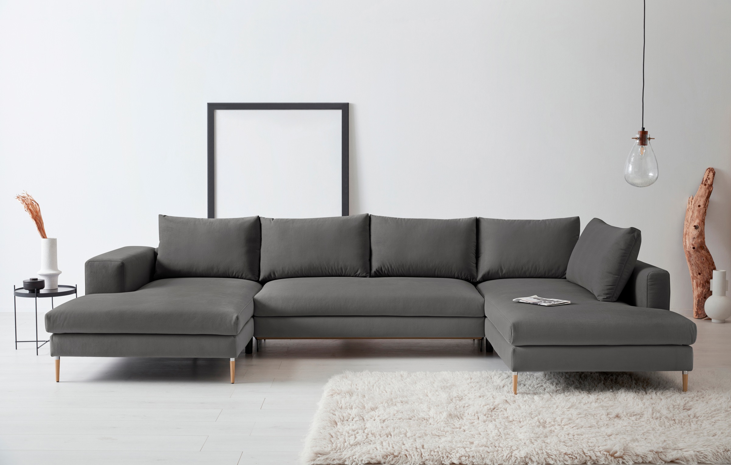 OTTO products Wohnlandschaft "Finnja, viel Platz, wahlweise Bettfunktion un günstig online kaufen