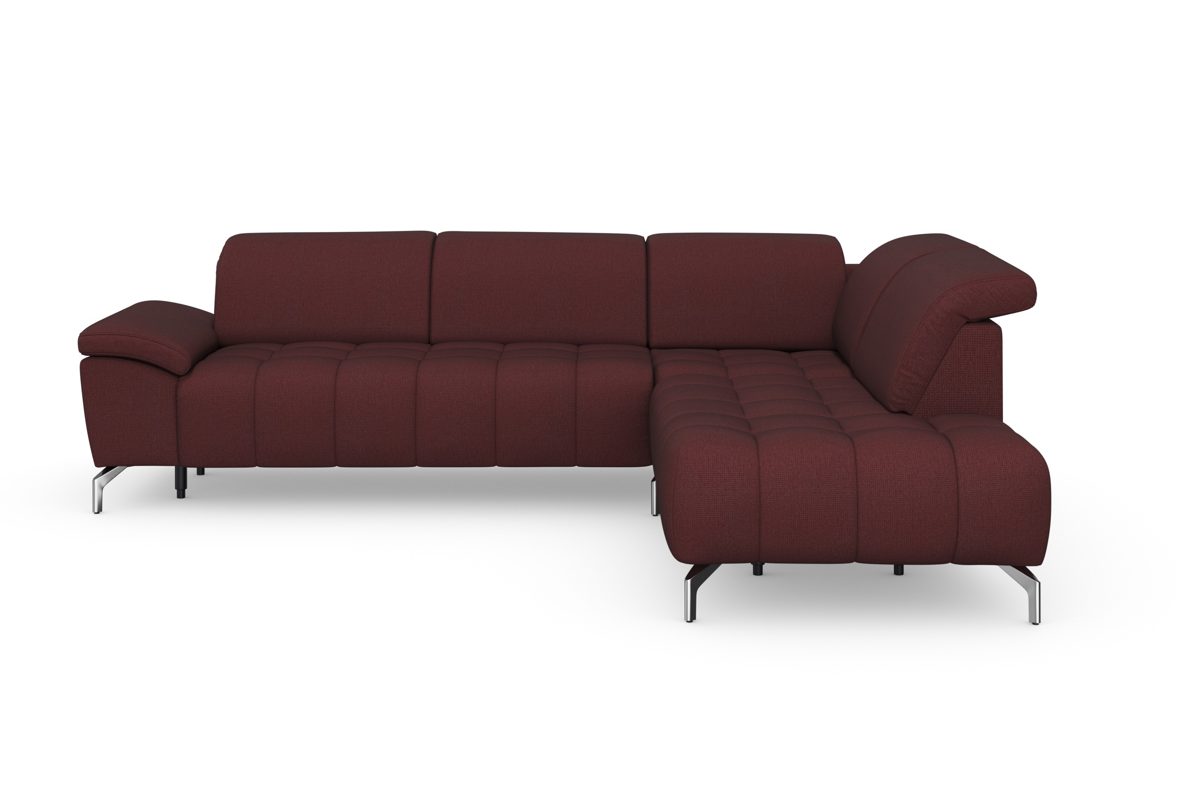 sit&more Ecksofa "Cool L-Form" wahlweise mit Kopfteilverstellung und Vorziehsitz, motorisch