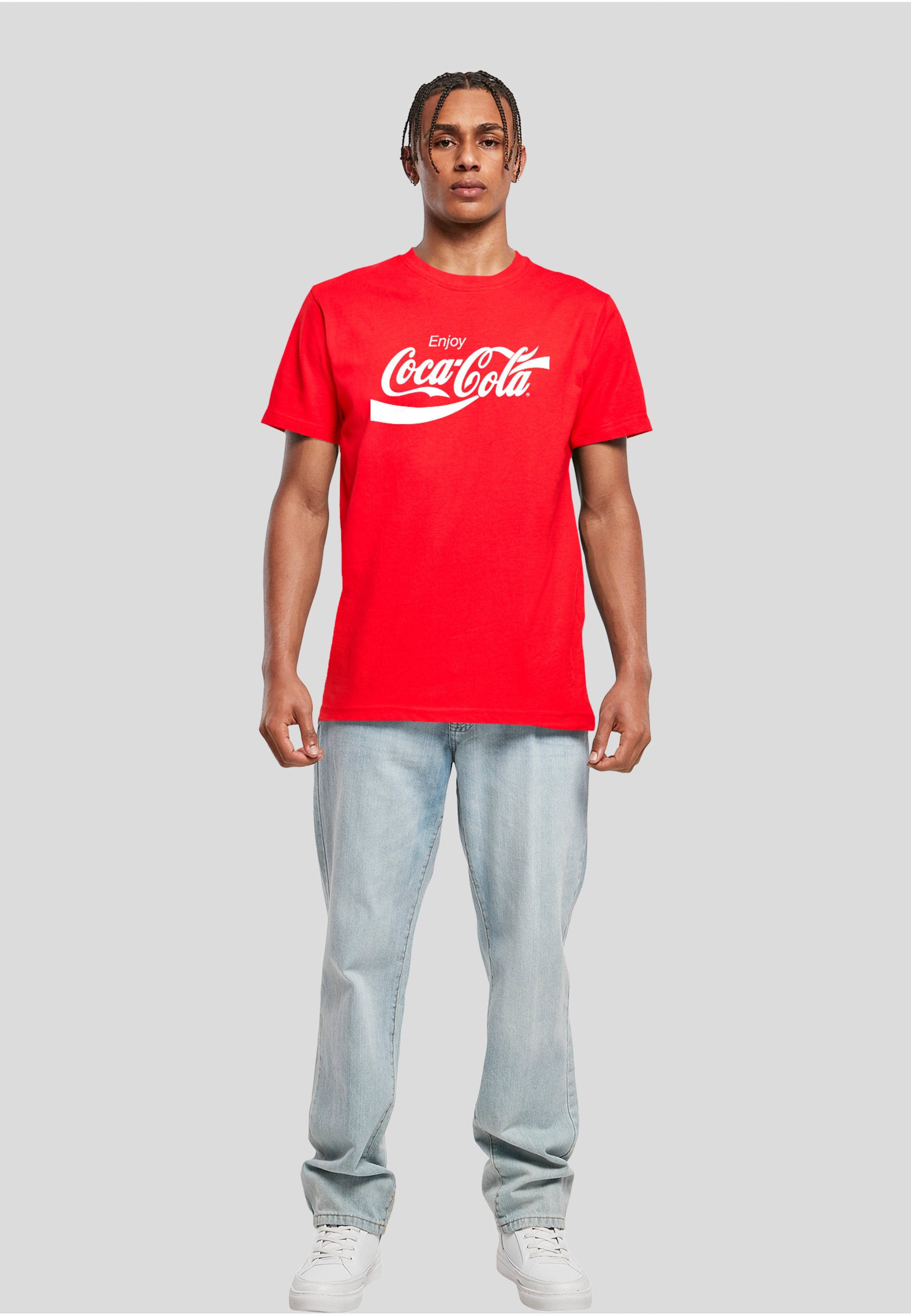 Merchcode T-Shirt »Merchcode Herren Coca Cola Logo Tee« 1 Stk.