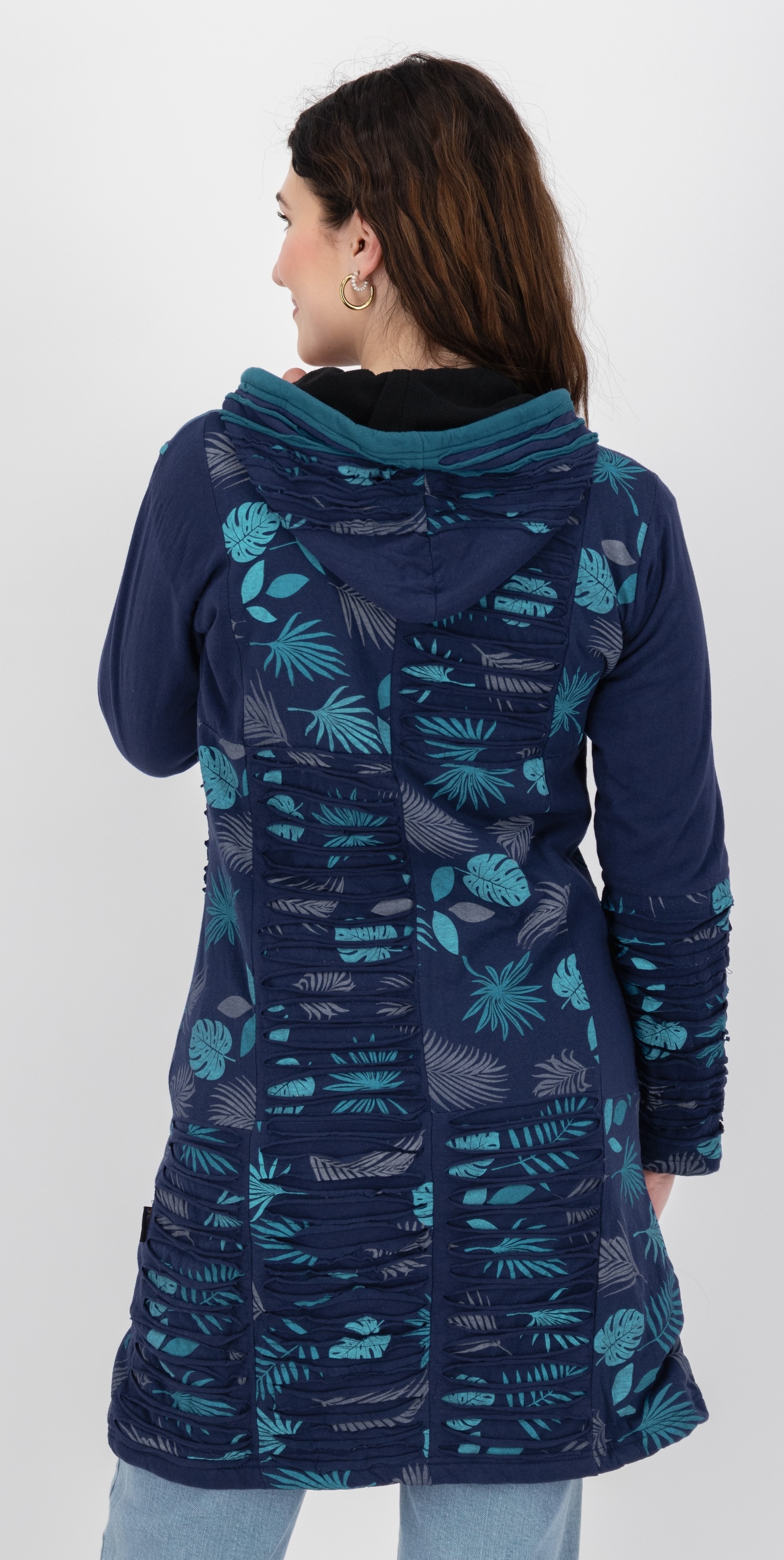 Thumbnail - DEPROC Active Fleecejacke "Patchwork NUNAVUT LONG WMN" auch in Großen Größen erhältlich