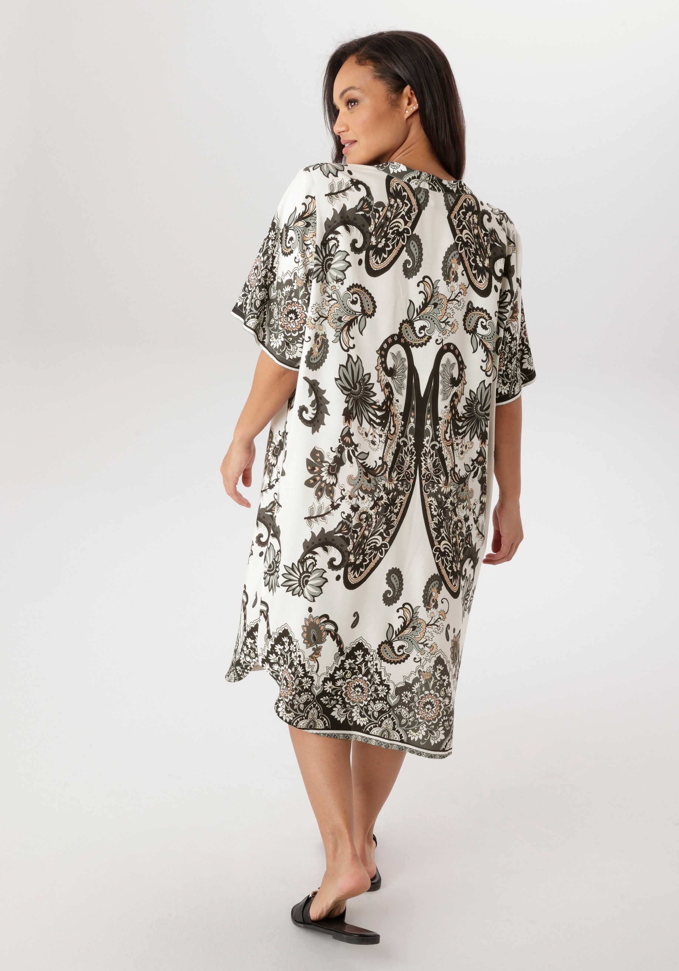 Thumbnail - Aniston PLUS Blusenkleid in trendigen Paisleydruck - NEUE KOLLEKTION