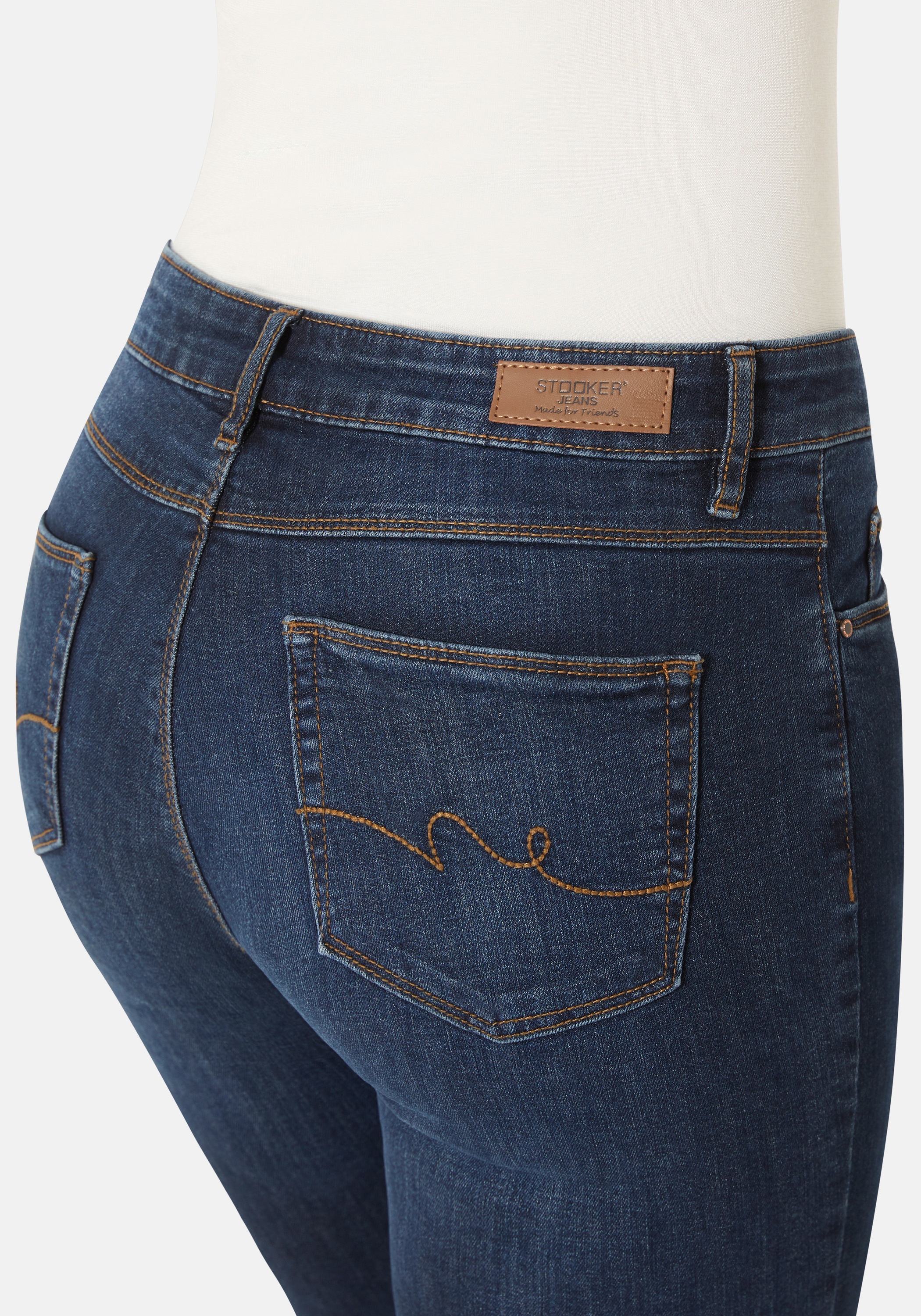 STOOKER WOMEN 5-Pocket-Jeans »Zermatt Denim Straight Fit«, Straight Fit Casual Clean Wash Denim Jeans für Damen