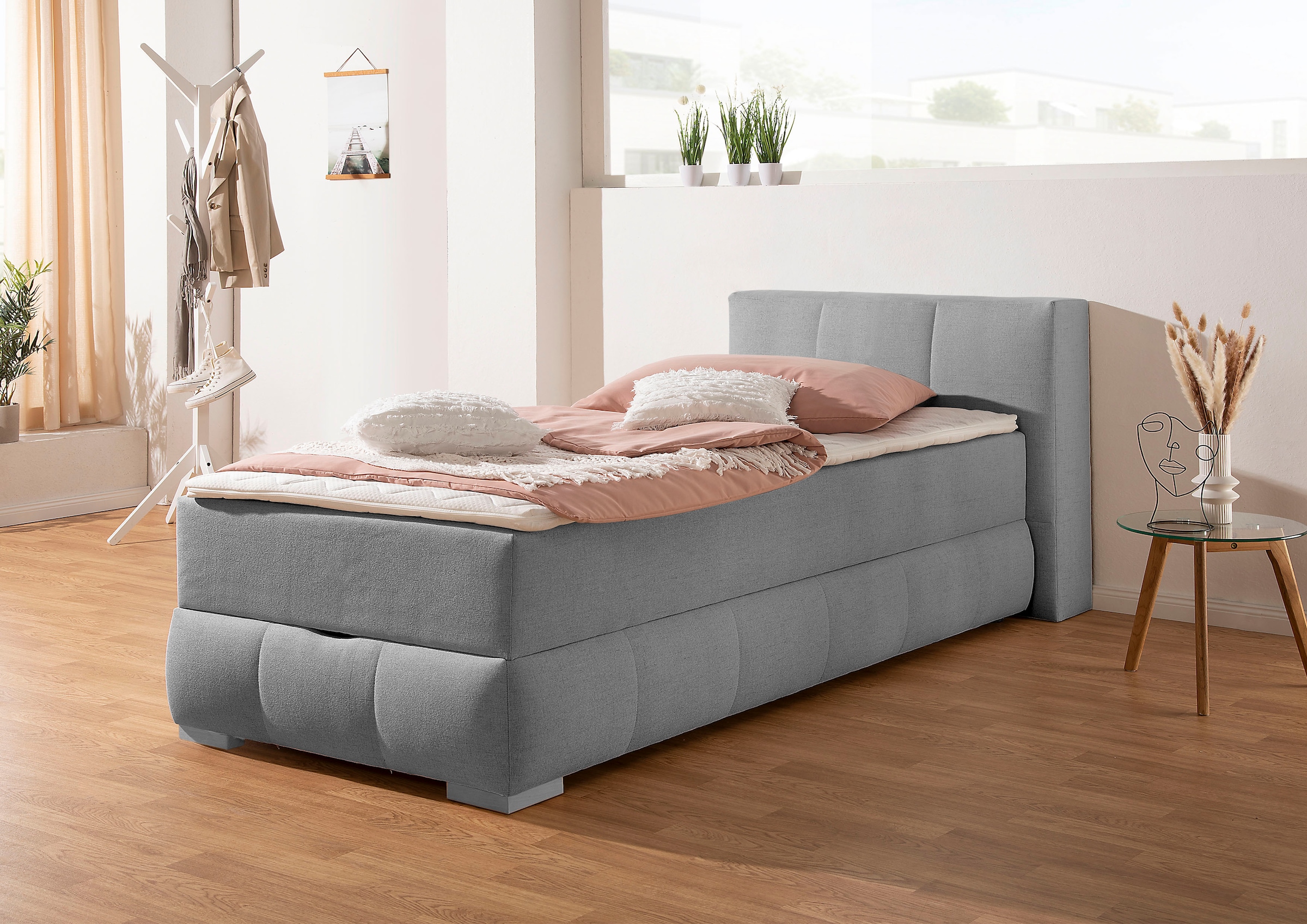 Home affaire Boxbett "Chelles" inkl. Topper und Bettkasten