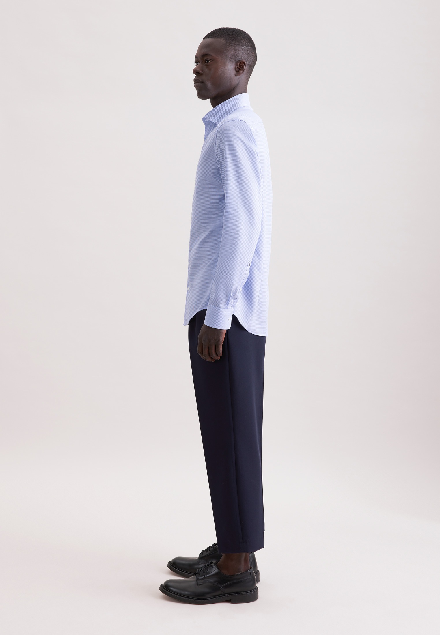 seidensticker Businesshemd »Schwarze Rose« Slim 1/1 Kentkragen Struktur