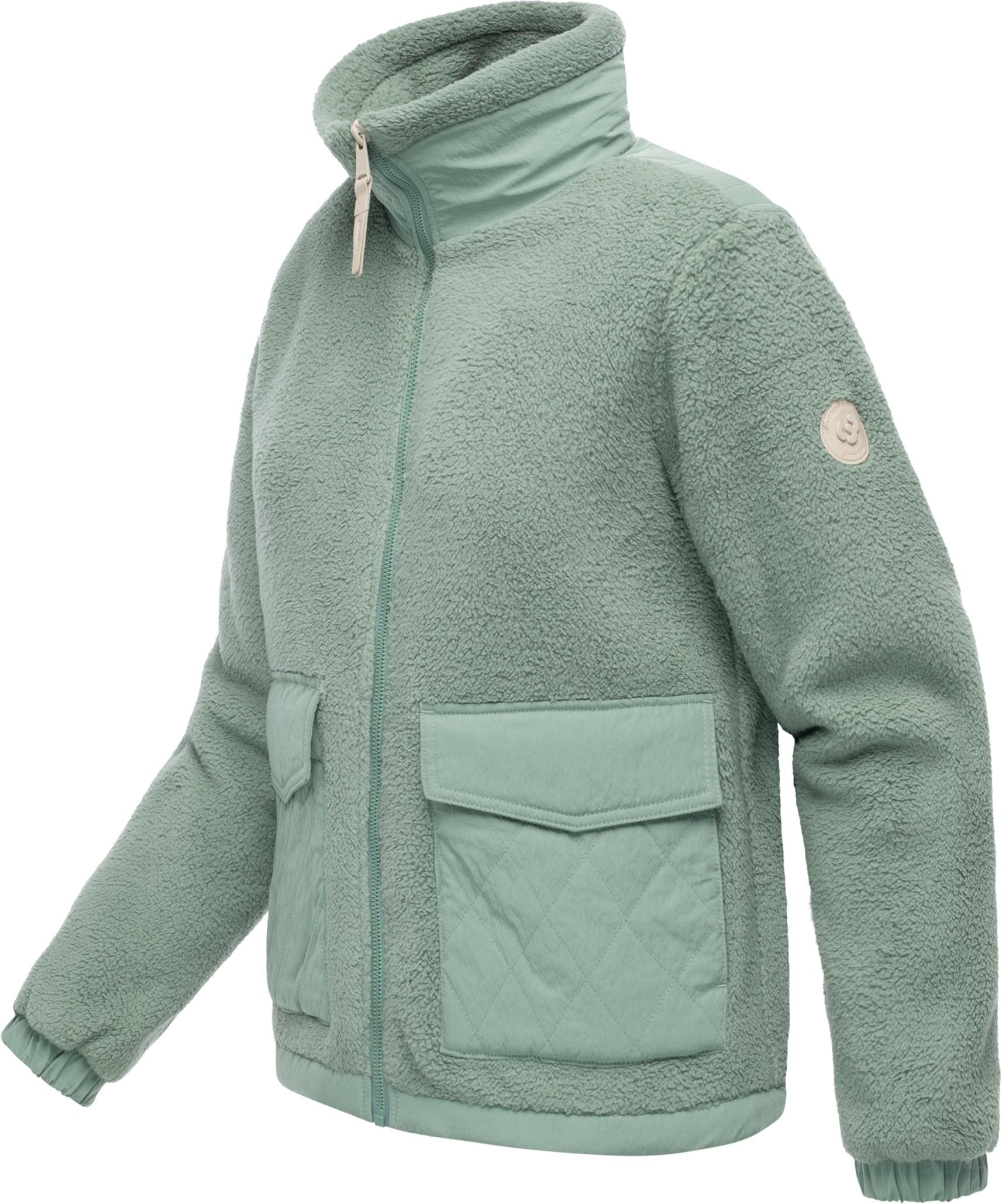 Ragwear Plüschjacke »Arctika II« ohne Kapuze Flauschige Jacke aus Teddyfleece