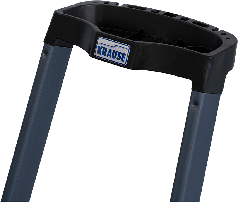 KRAUSE Stehleiter »SePro S«, Alu eloxiert, 1x4 Stufen, Arbeitshöhe ca. 285 cm