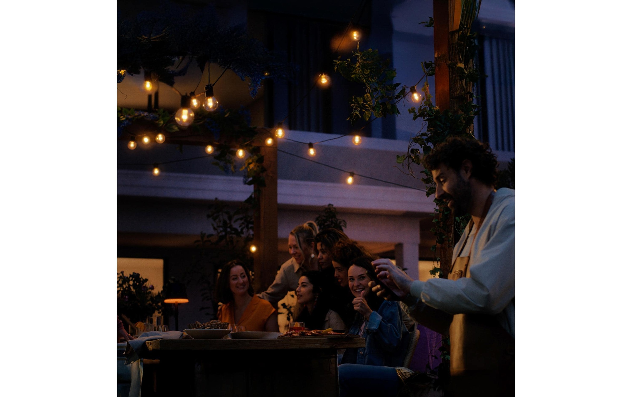 Philips Hue LED-Lichterkette »Festavia Globe Outdoor Erweiterung 7 m CH«