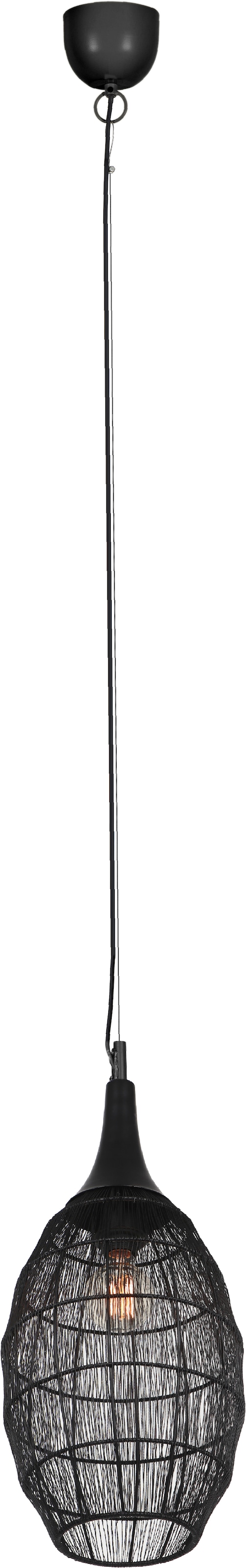TRIO Leuchten Pendelleuchte »SORAYA, 1-flammige Hängelampe mit Drahtgeflecht Lampenschirm« E27 1 Stk. warmweiß - kaltweiß exkl 1xE27 max 10W Höhe bis 150 cm einstellbar Hängeleuchte Wohnzimmer