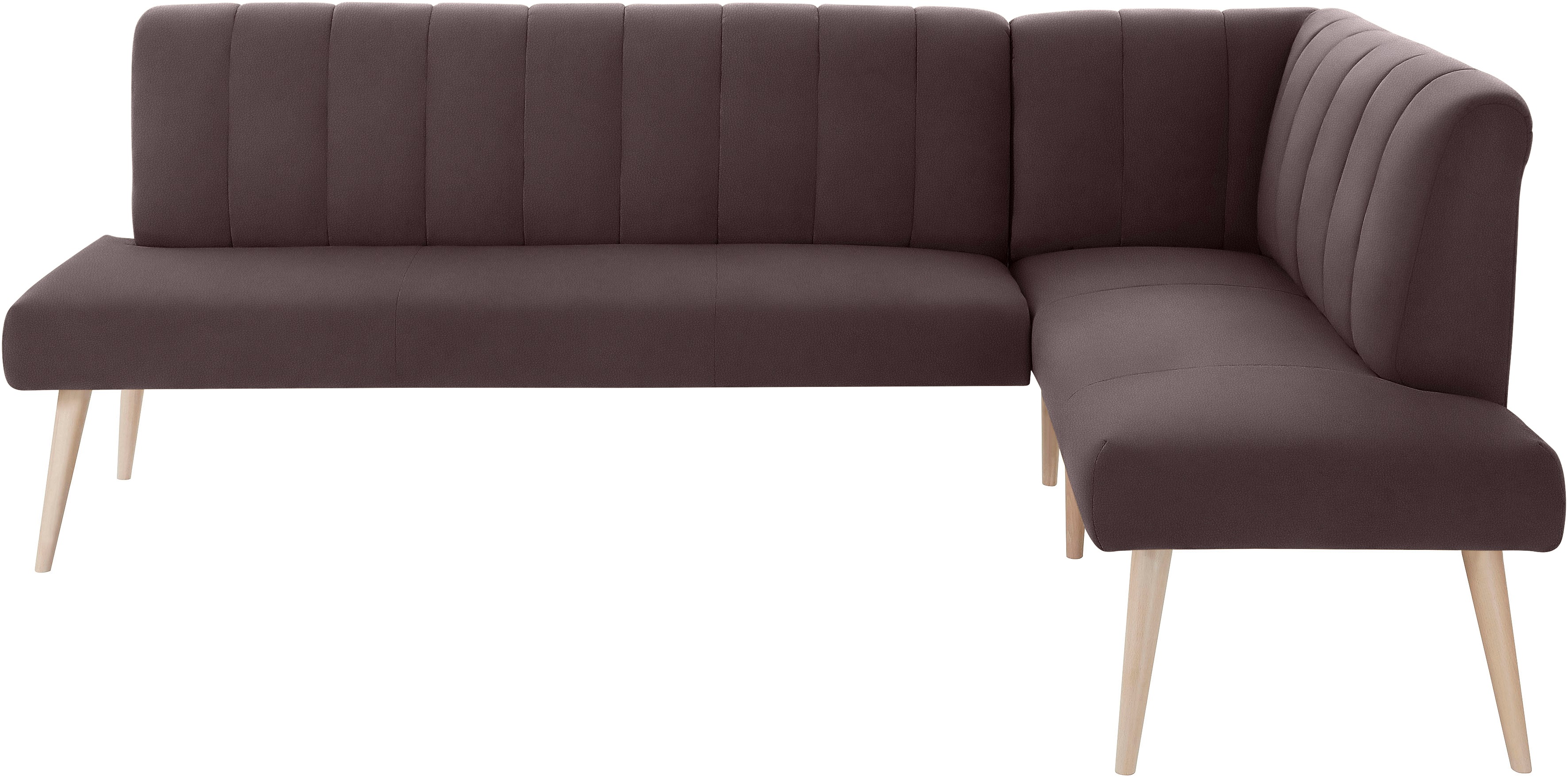 Thumbnail - exxpo - sofa fashion Eckbank "Costa, moderne Rückensteppung, bequem und elegant, hoher Holzfuß", hochwertig verarbeitet,...
