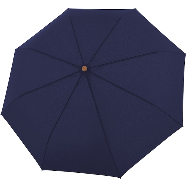 doppler® Taschenregenschirm »nature Mini, deep blue«, aus recyceltem  Material mit Griff aus FSC®- schützt Wald - weltweit bestellen | BAUR