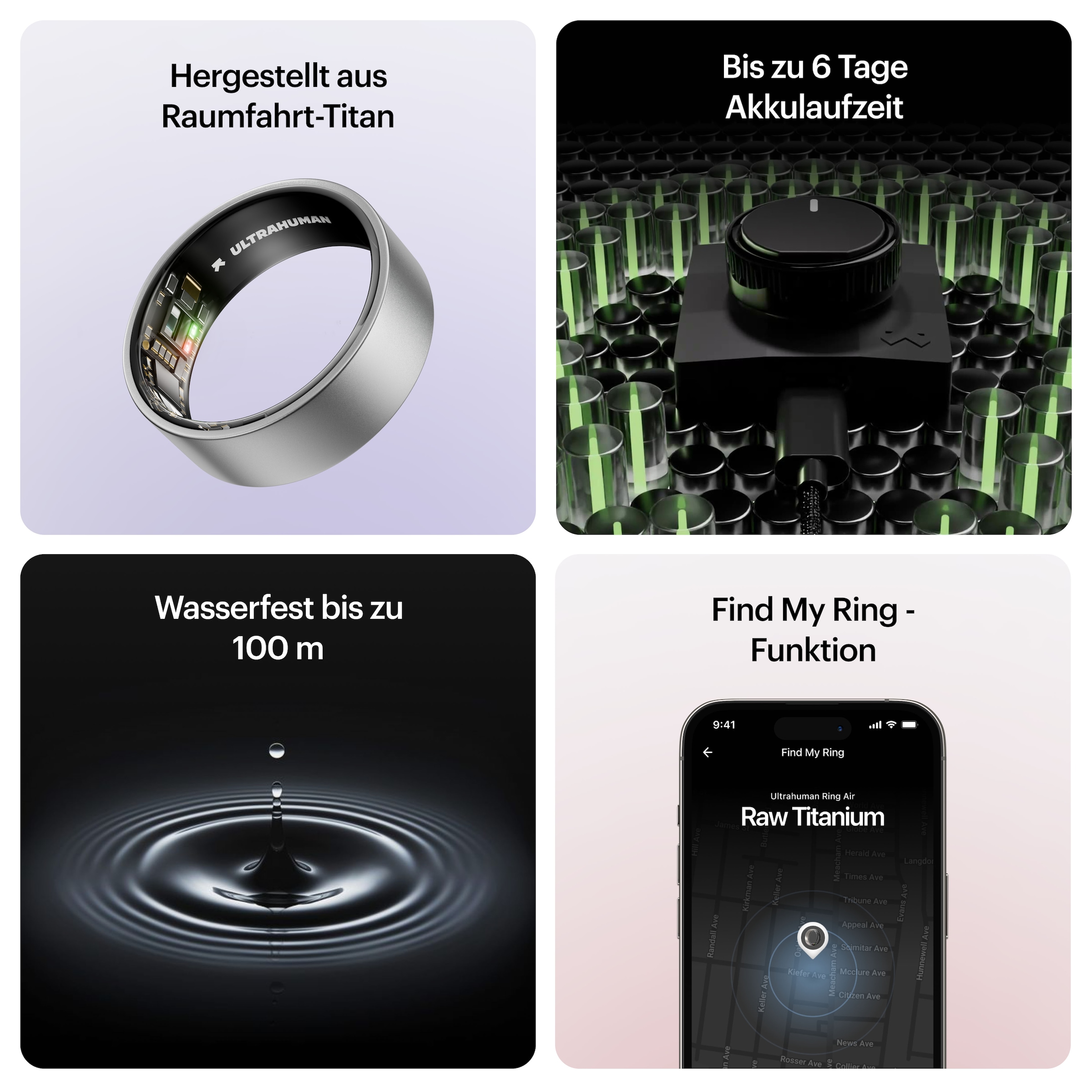 Ultrahuman Activity Tracker »Smartring AIR - Größe 5« Schlaf- und Fitness-Tracker für Frauen und Männer
