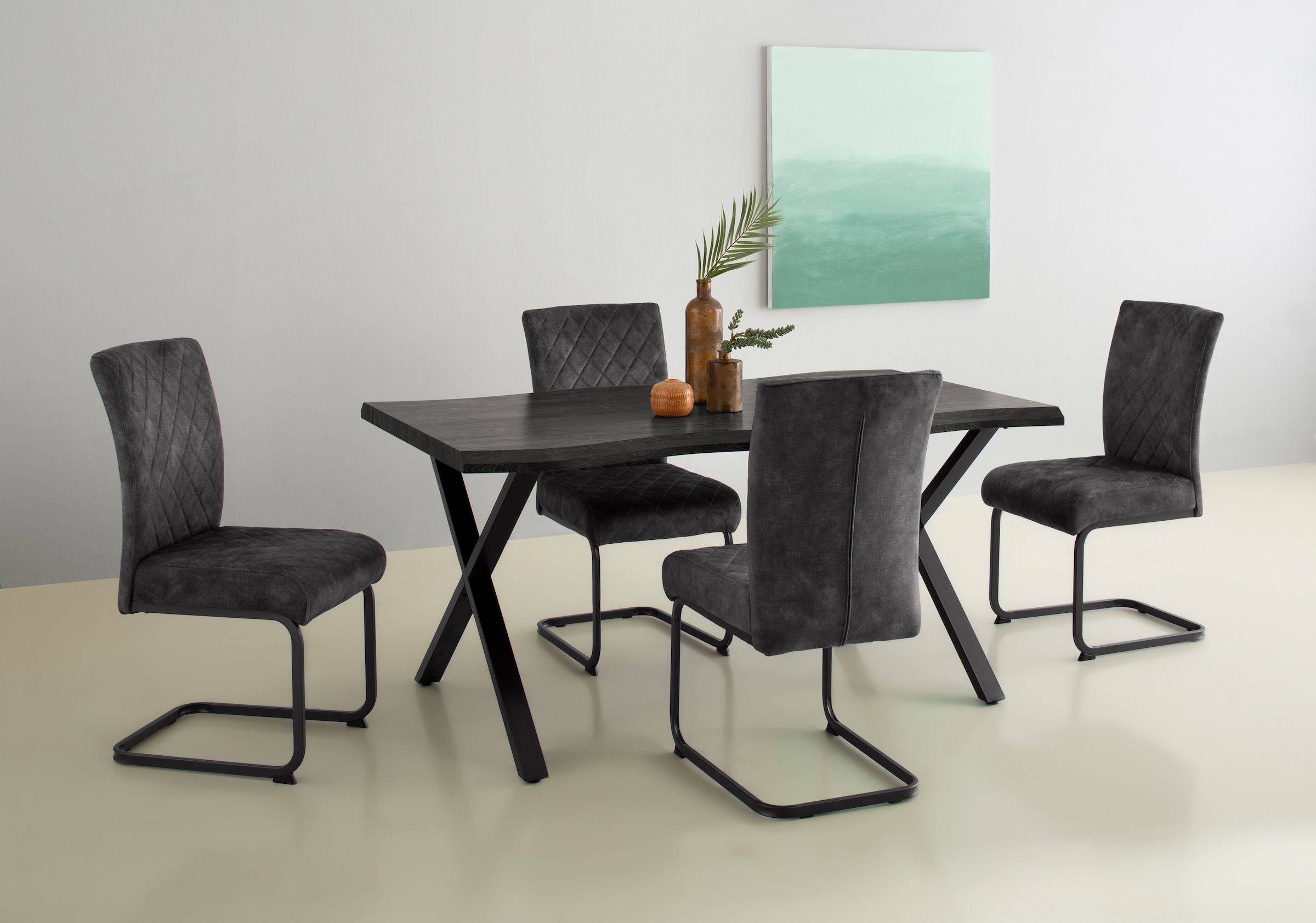 HELA Esstisch "GRETA" Baumkantentisch (Nachb.), versch. Größen, 46mm Stärke günstig online kaufen