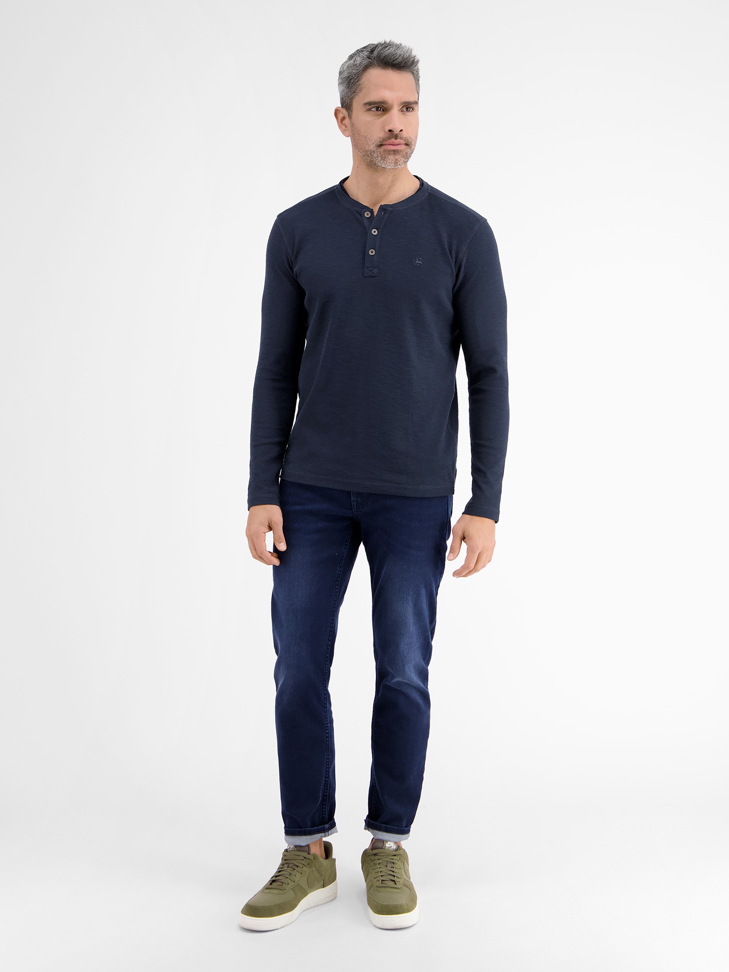 LERROS Langarmshirt »LERROS Serafino in Strukturqualität«