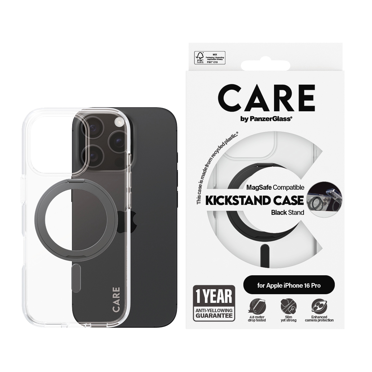 CARE by PanzerGlass Mobiliojo telefono dėklas »Kickstand C...