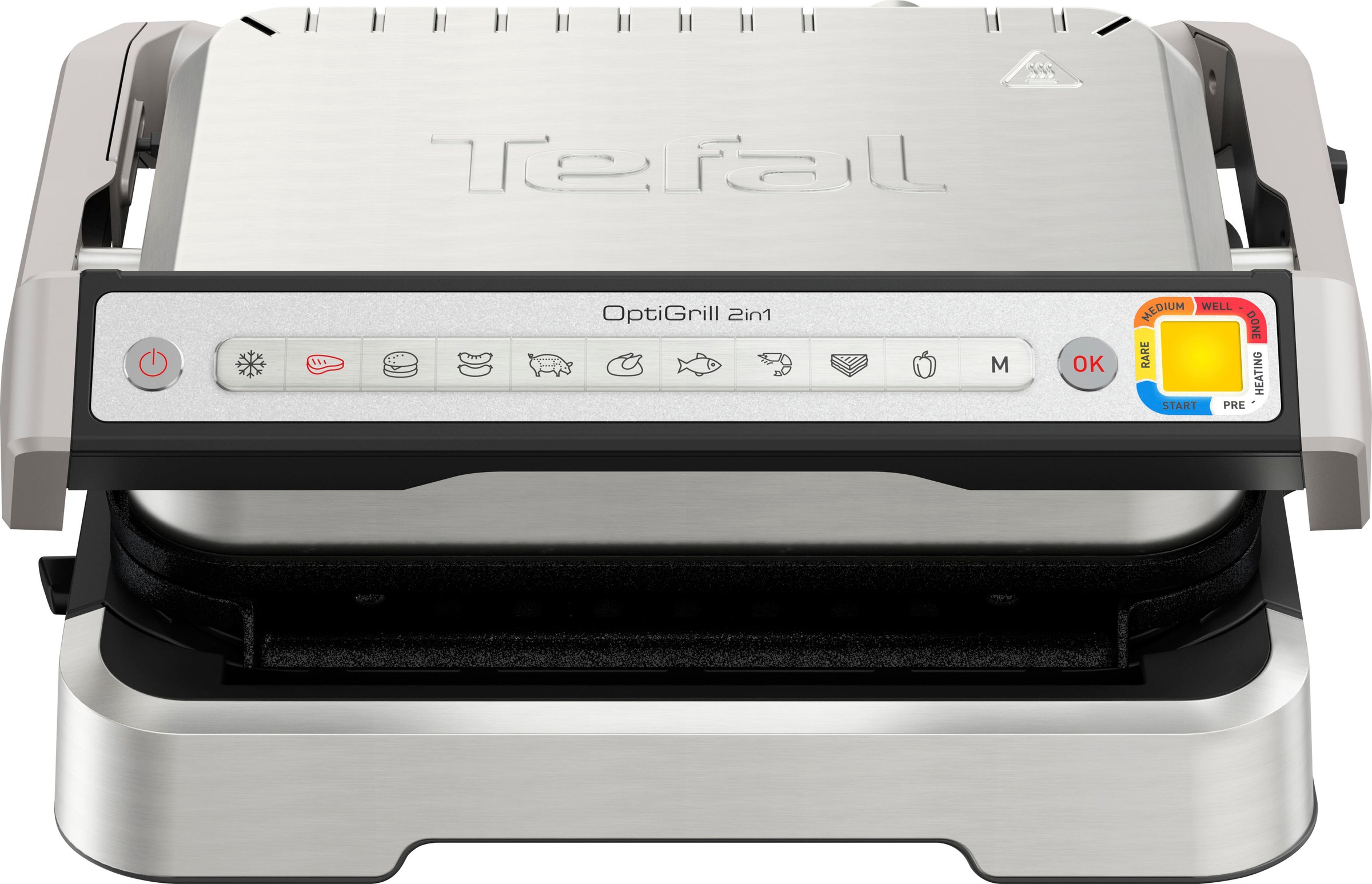 Tefal Kontaktgrill "GC773D OptiGrill 2-in-1 mit Grillzange" 2100 W intellig günstig online kaufen