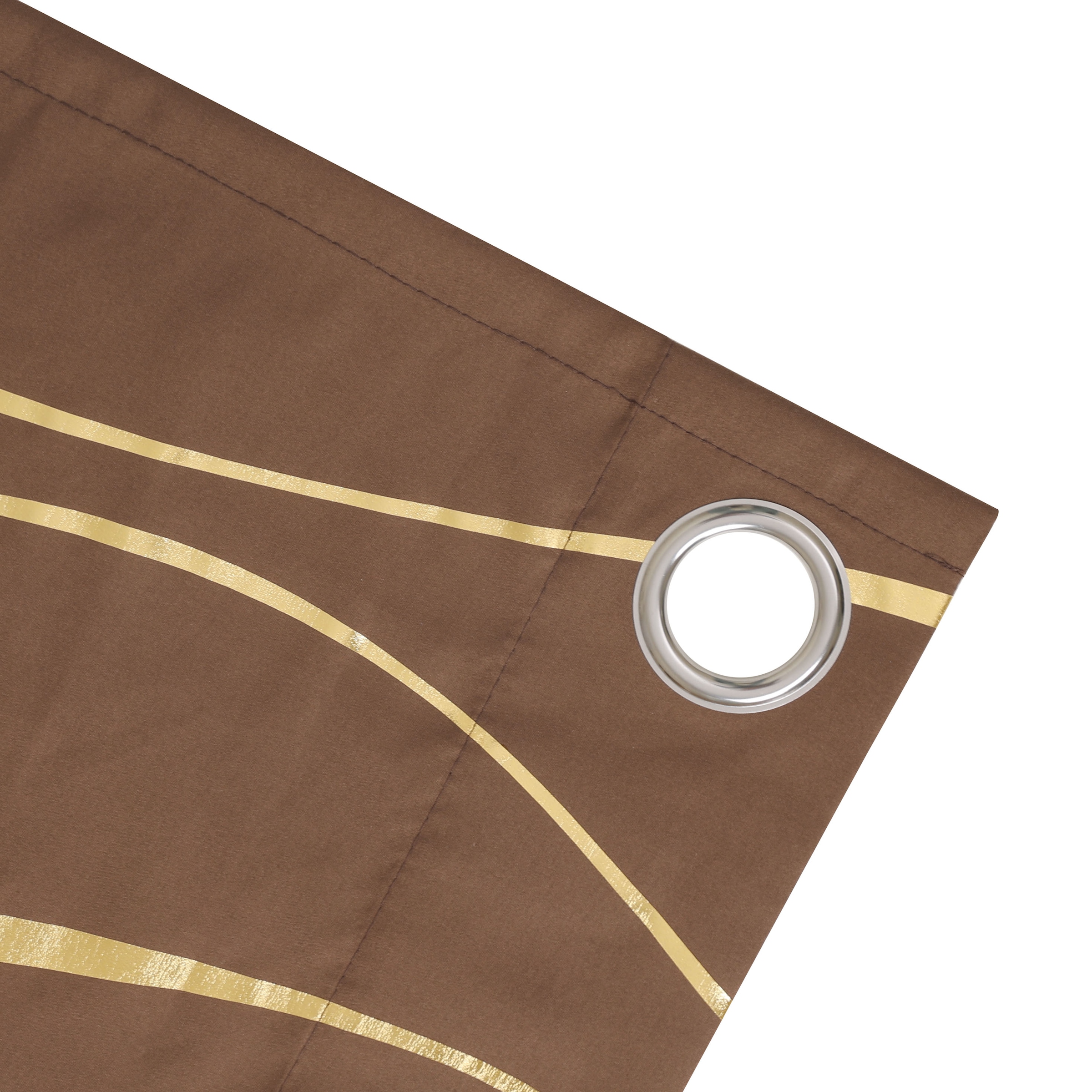 OTTO home Gardine »Quinnton« Ösen 2 Stk. tlg. Metallic-Akzente, Gardine, mittelleichter Stoff, halbtransparent,