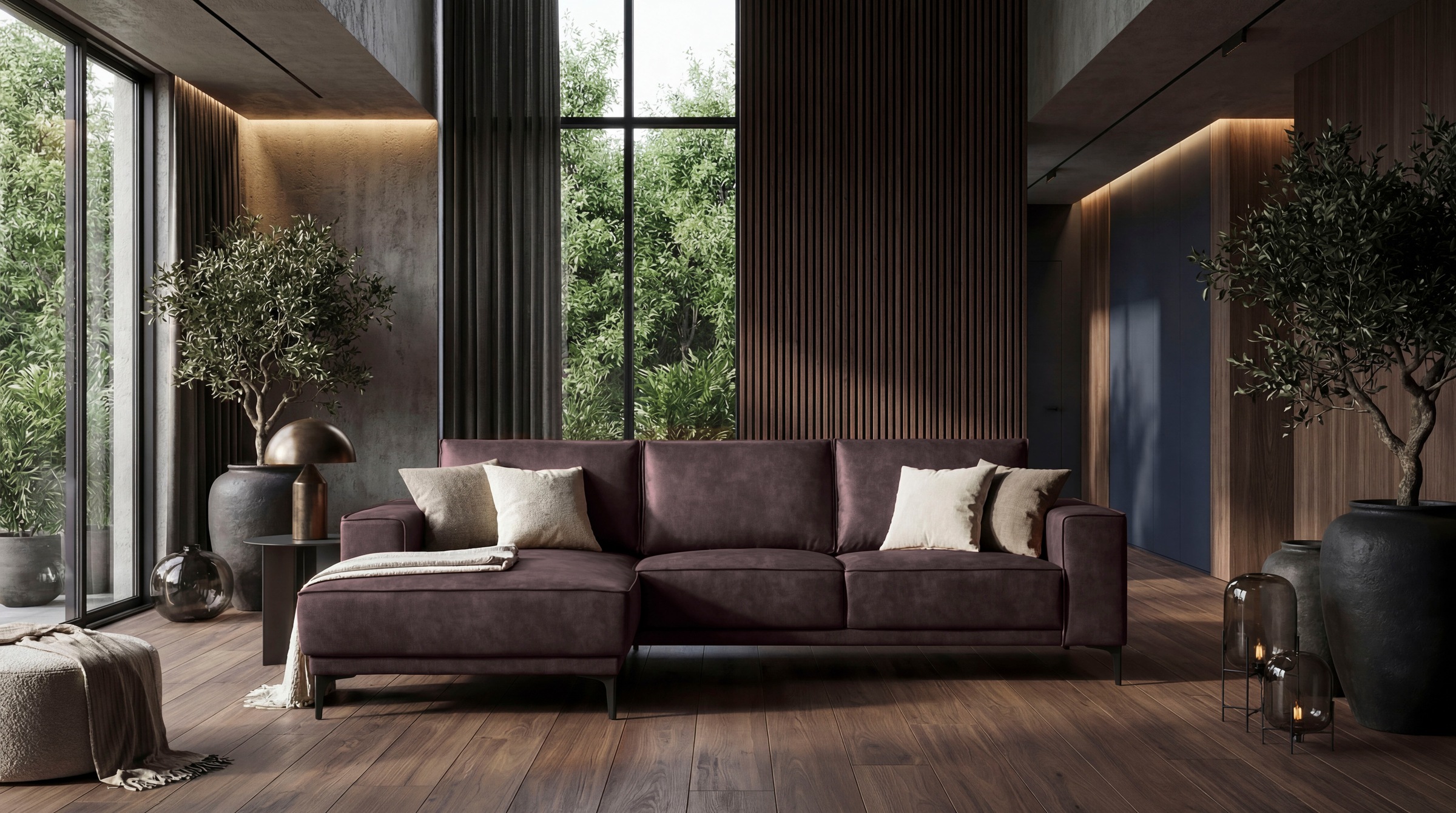 OTTO home Ecksofa "Polsterecke Oland, Struktur, Flachgewebe, Luxus-Microfas günstig online kaufen