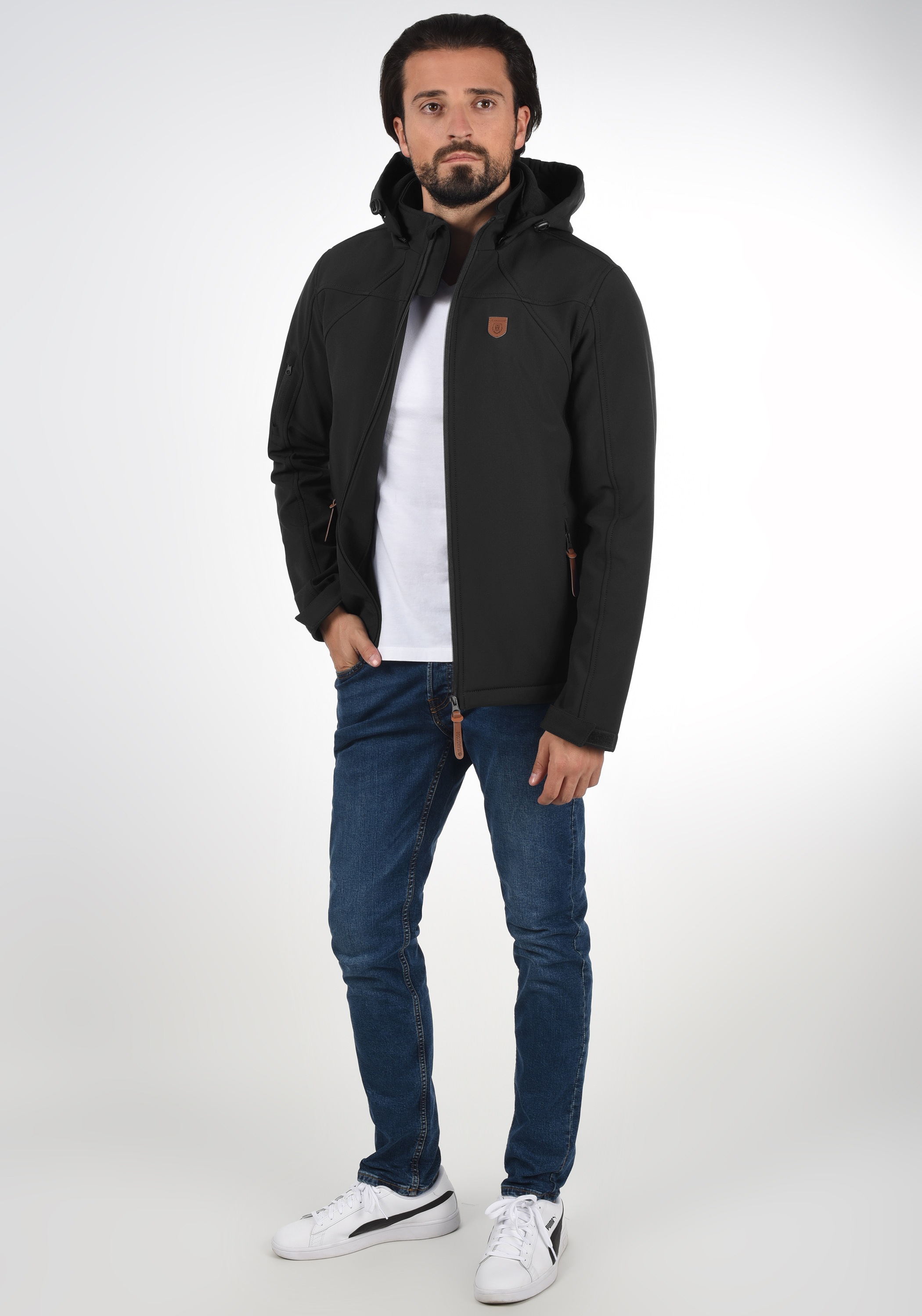 Indicode Softshelljacke »Softshelljacke IDJonas«, mit Kapuze