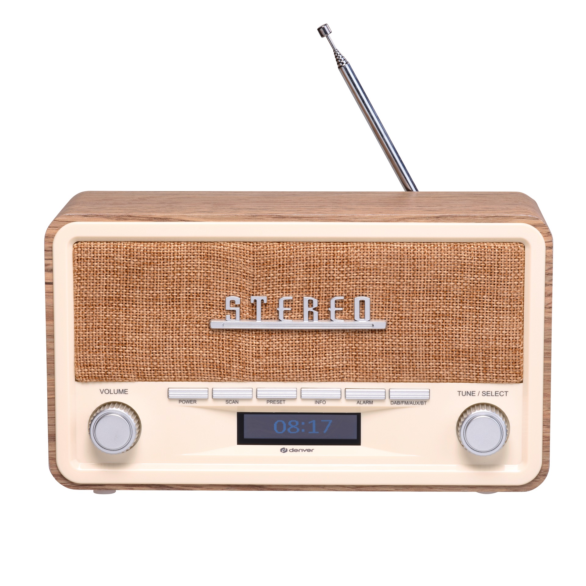 Denver Digitalradio (DAB+) »DAB-18«, (Bluetooth Digitalradio (DAB+) 2 W), integrierter DAB+ und FM-Tuner, Bluetooth