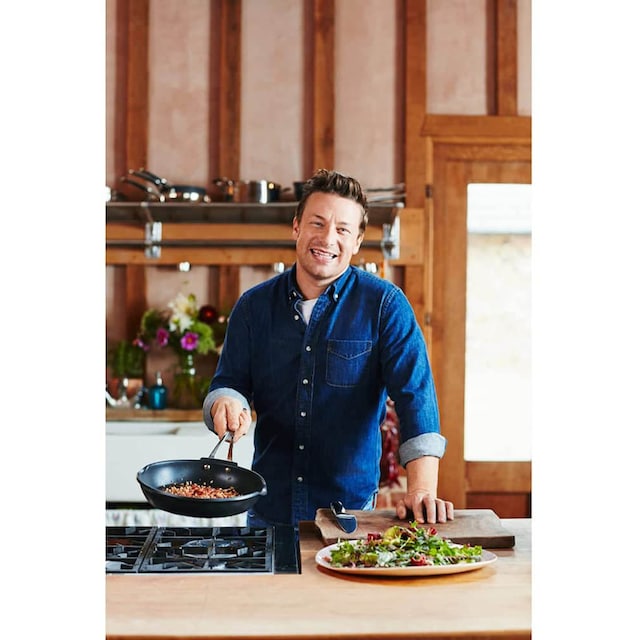 Tefal Wok »Tefal by Jamie Oliver Premium«, Aluminiumguss, (1 tlg.),  Aluguss, Antihaftversiegelung, Thermo-Spot, alle Herdarten, Induktion  bestellen | BAUR