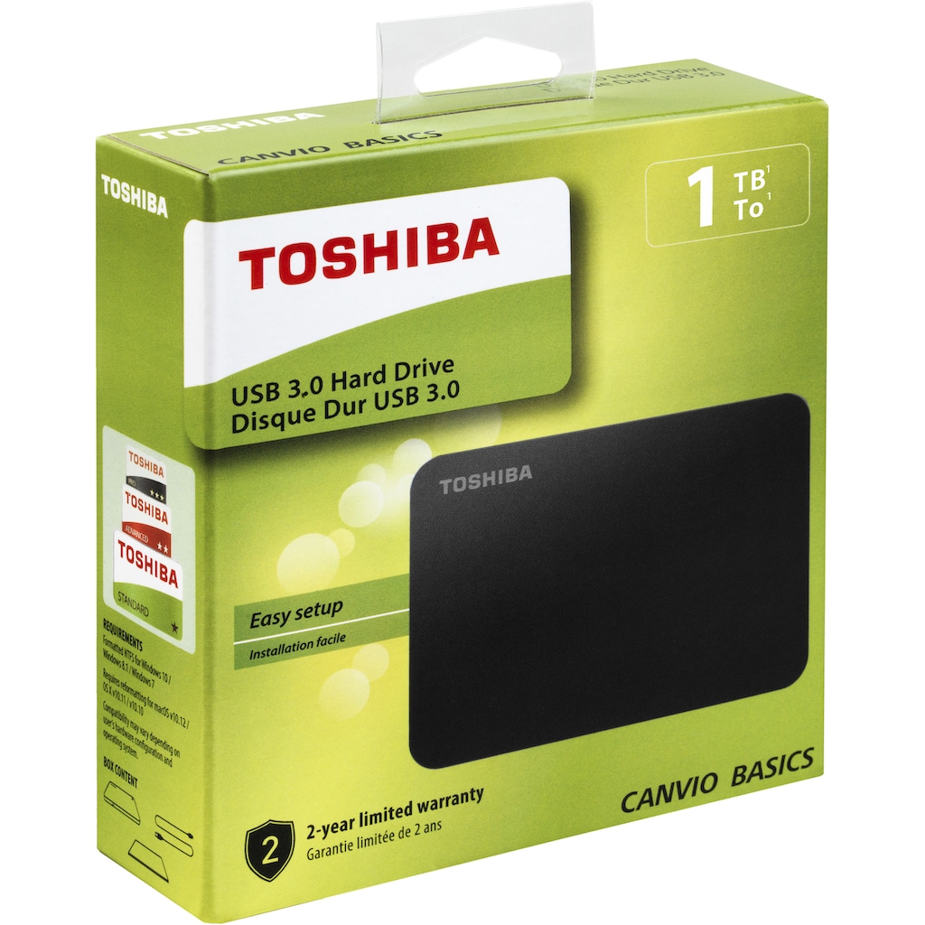 Toshiba externe HDD-Festplatte »Canvio Basics 1TB«, 2,5 Zoll, Anschluss USB