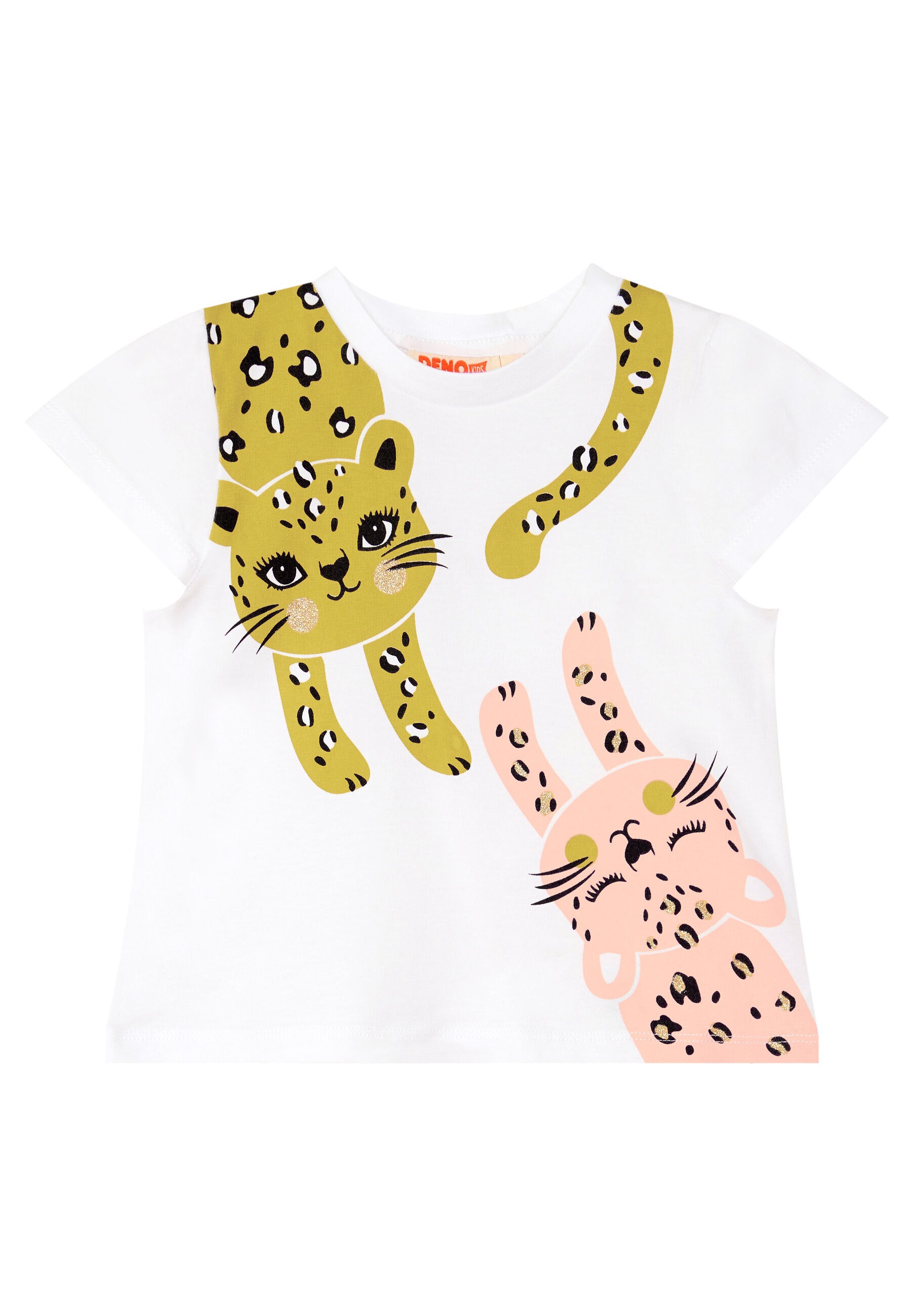 Denokids Hausanzug »Twin Leos«, (2 tlg.), mit Leoparden-Print