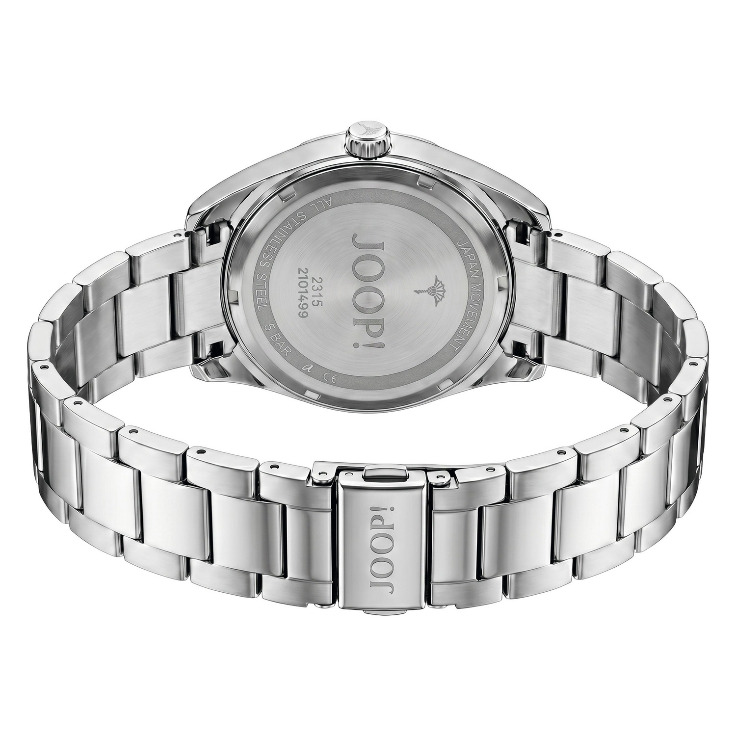 JOOP! Quarzuhr Armbanduhr, Herrenuhr, Edelstahlarmband, analog, Tag