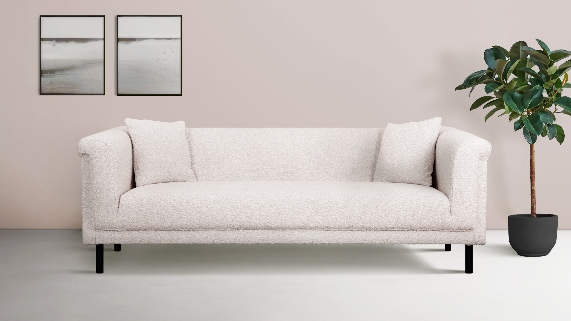 Home affaire 2-Sitzer "AGNIA B/T/H: 180/85/71 cm" incl. Zierkissen, auch in günstig online kaufen