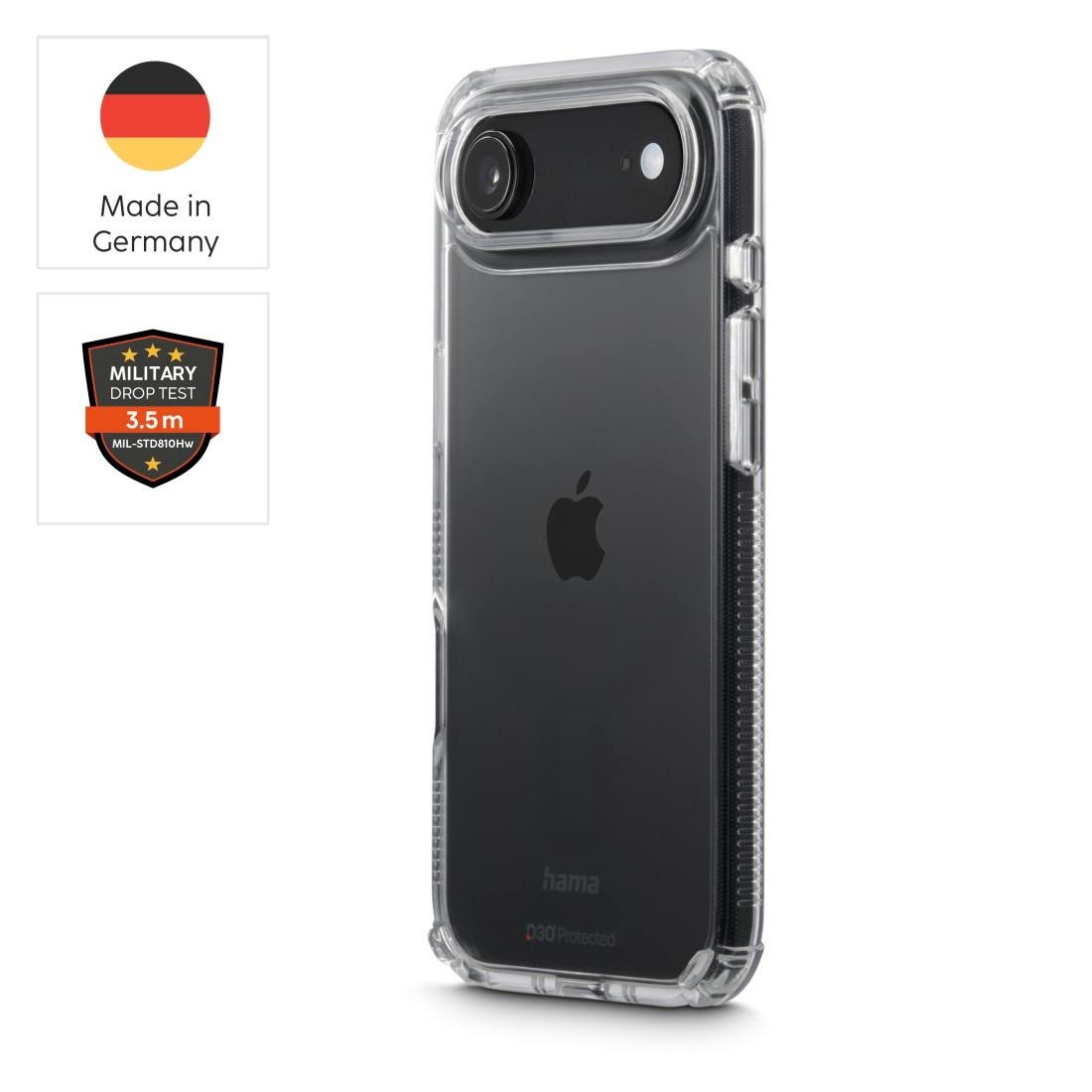 Hama Smartphone-Hülle »Handyhülle „Extreme Protect“ für iPhone Air (stoßfest, sturzsicher)« kratzfest, Anti-Vergilbung