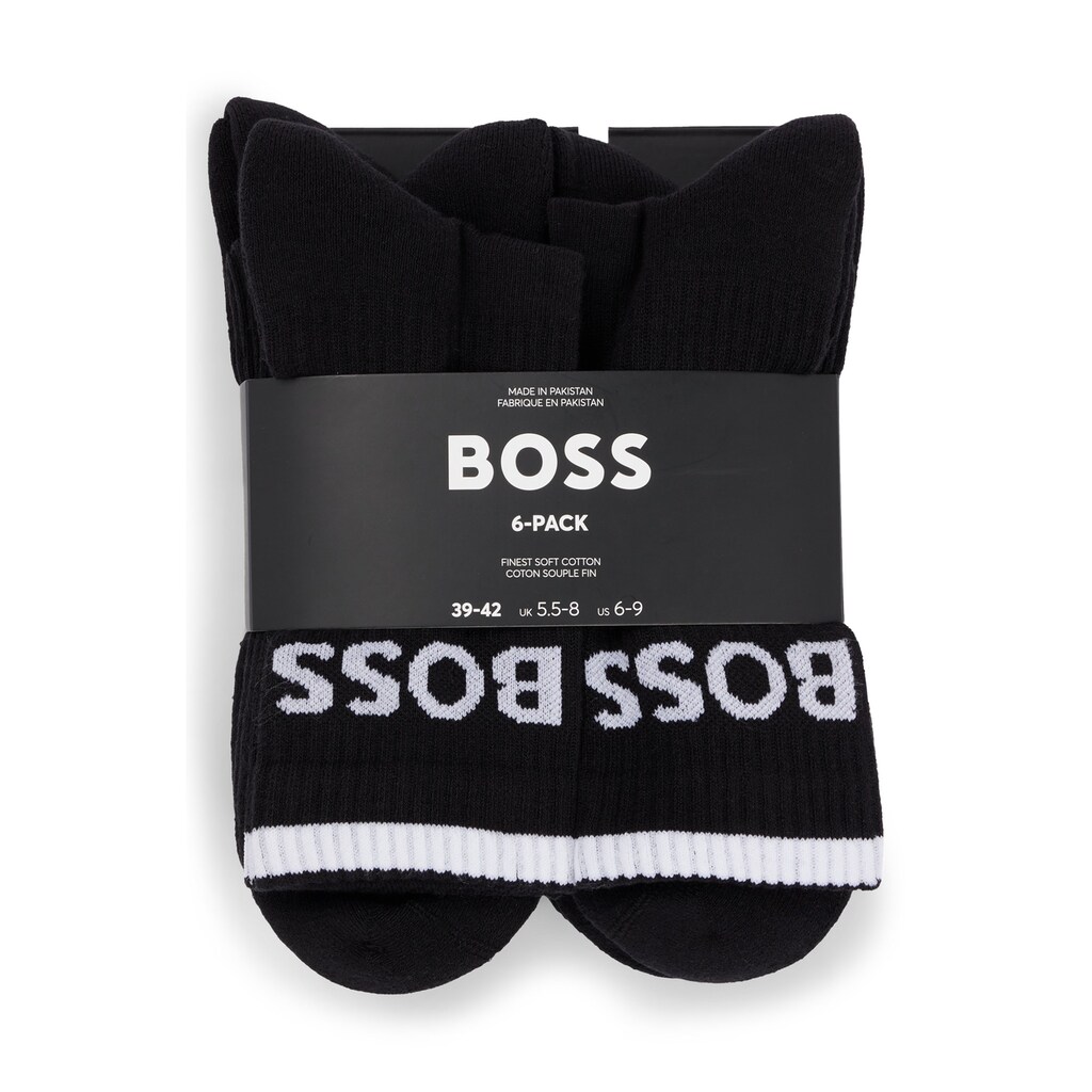 BOSS Businesssocken »6P QS Stripe CC«, (Packung, 6er)