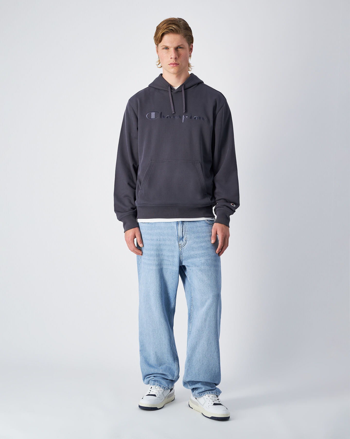 Thumbnail - Champion Kapuzensweatshirt "ICONS TONAL Terry Hoodie with Big Logo", für sportliche Aktivitäten, sportlicher Stil, mit K...