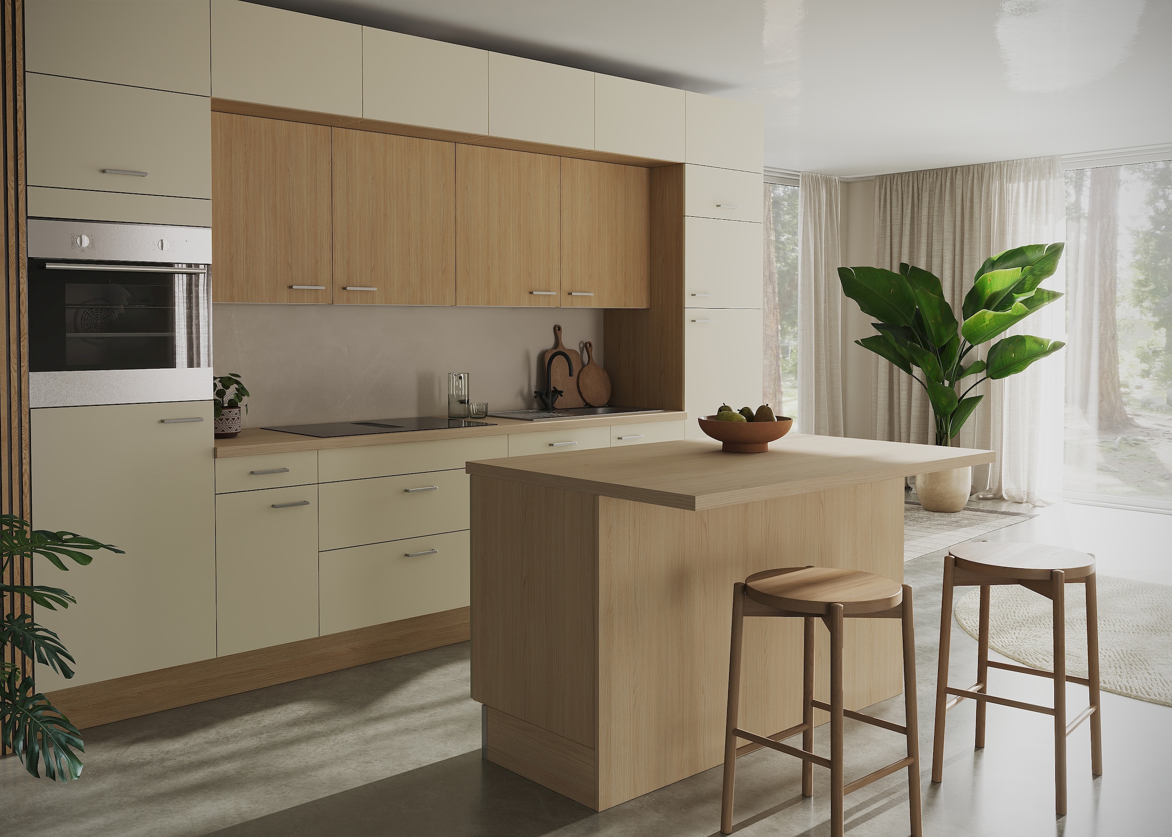 KOCHSTATION Küchenzeile »KS-Lucy« Breite 360 cm, Soft-Close, inkl. Zubehör, wahlweise mit E-Geräten