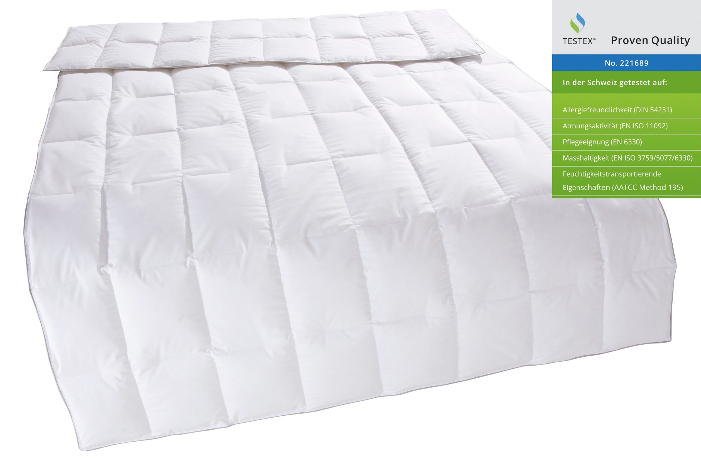 OTTO home Daunenbettdecke "Tamins, Bettdecke 135x200 cm, 155x220 cm, Made in Germany" leicht Füllung 100% Daunen 1 Stk. tlg. Sommer, Winter, Decke, Made in Germany, Allergiker geeignet (NOMITE)