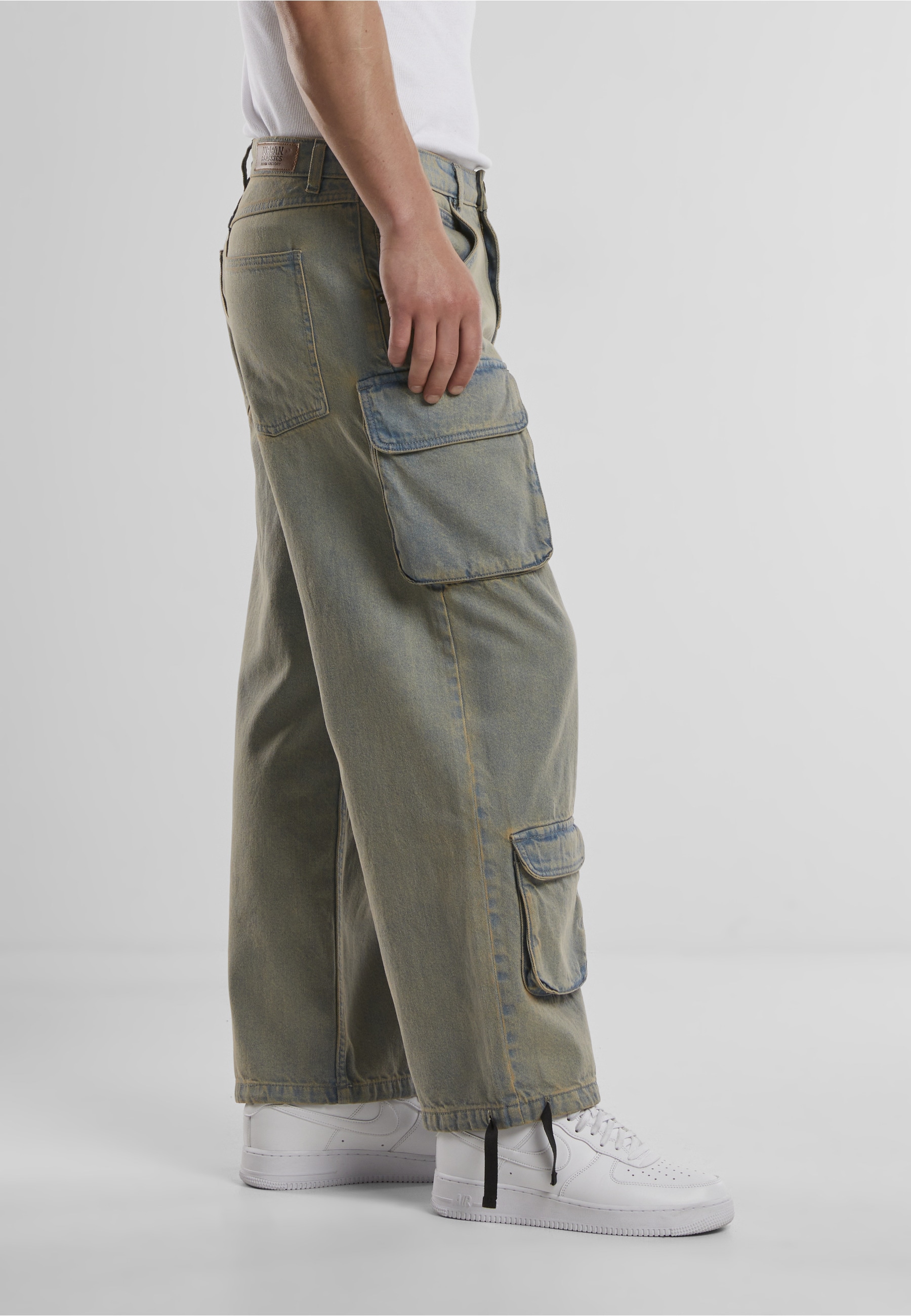 URBAN CLASSICS Cargohose »Urban Classics Multi Pocket Denim Cargo«