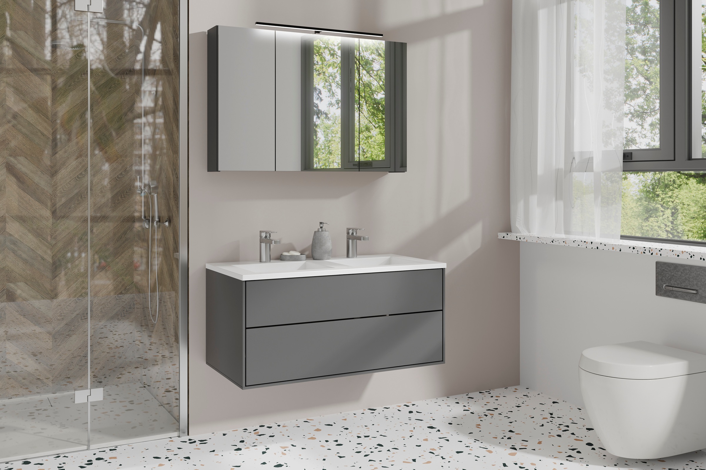 byLIVING Spiegelschrank "Serie Spree, in vielen Breiten erhältlich" Soft-Cl günstig online kaufen